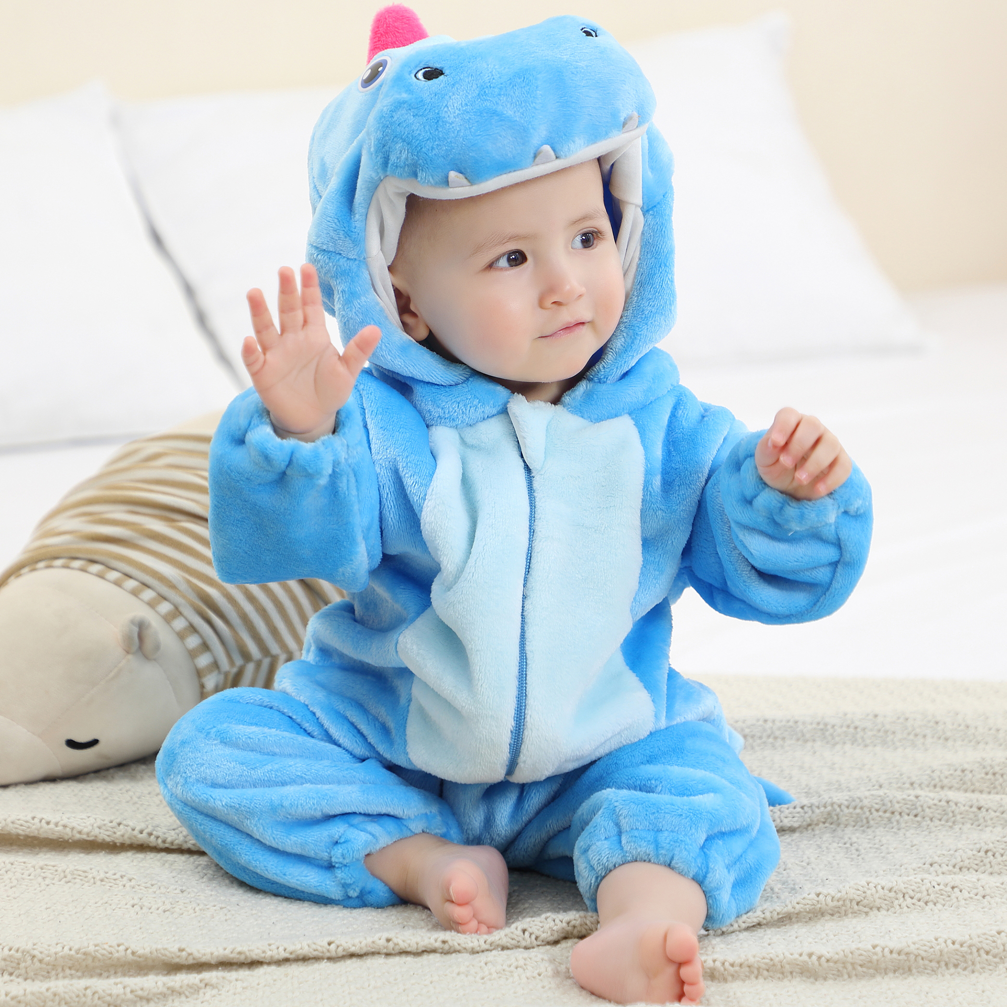 PIJAMA HIPOALERGENICO PARA BEBE DRAGONCITOS - MICHLEY - 4