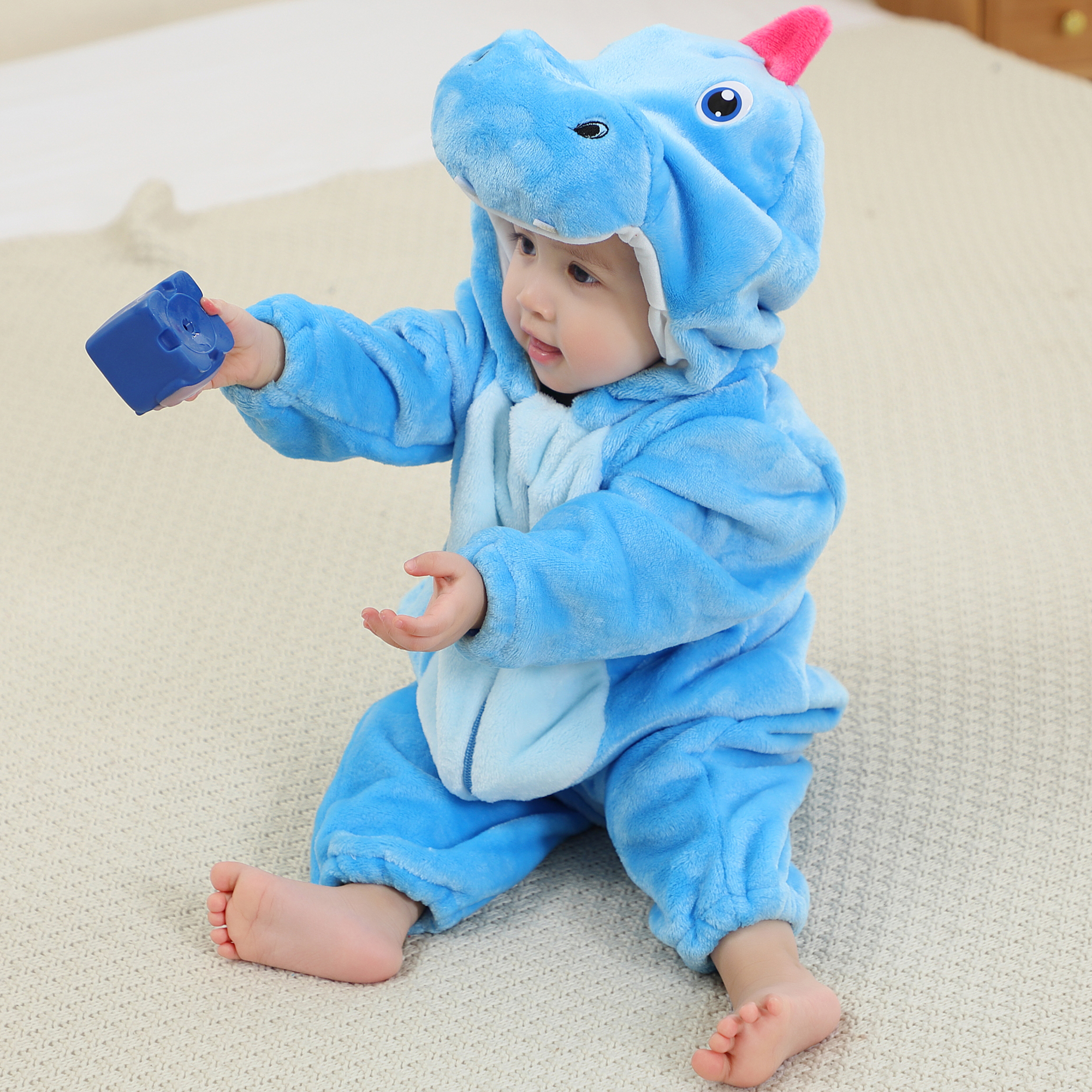 PIJAMA HIPOALERGENICO PARA BEBE DRAGONCITOS - MICHLEY - 5
