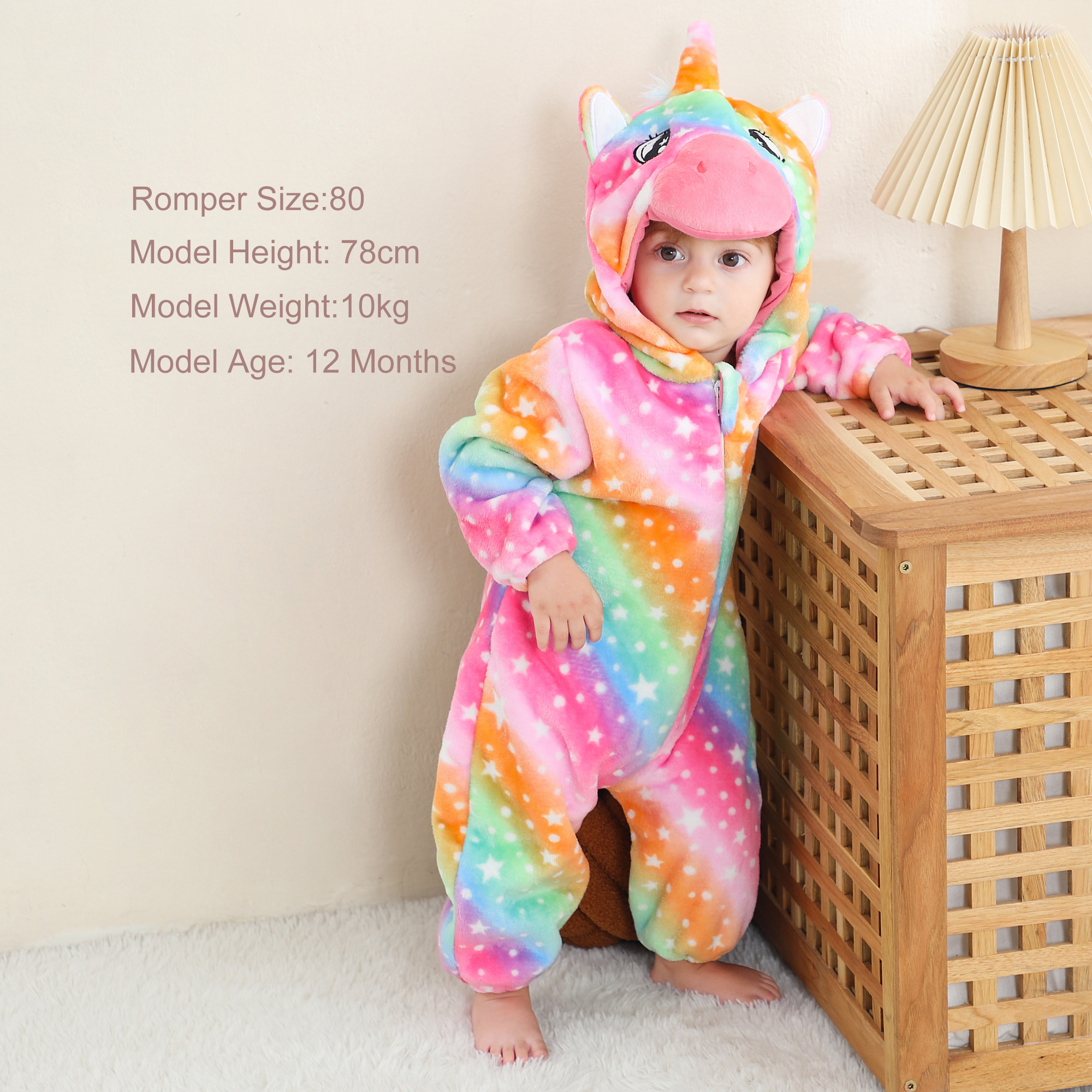 PIJAMA HIPOALERGENICO PARA BEBE UNICORNIO TORNASOL - MICHLEY - 2