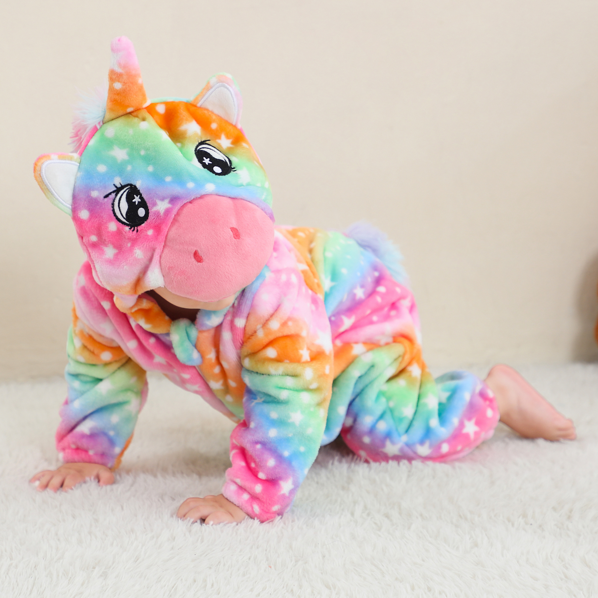 PIJAMA HIPOALERGENICO PARA BEBE UNICORNIO TORNASOL - MICHLEY - 3