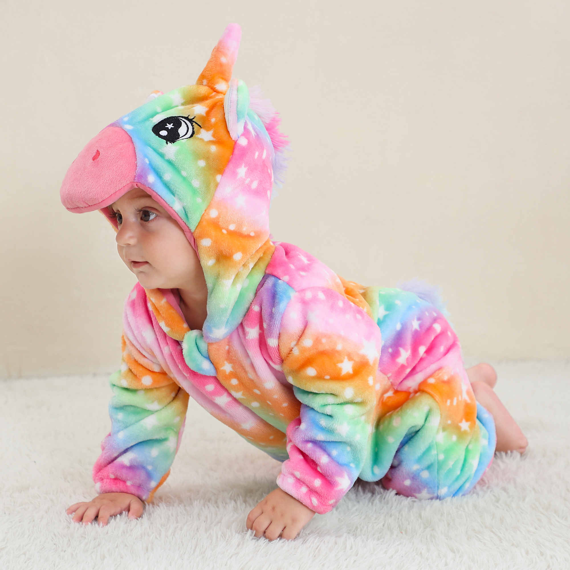 PIJAMA HIPOALERGENICO PARA BEBE UNICORNIO TORNASOL - MICHLEY - 4
