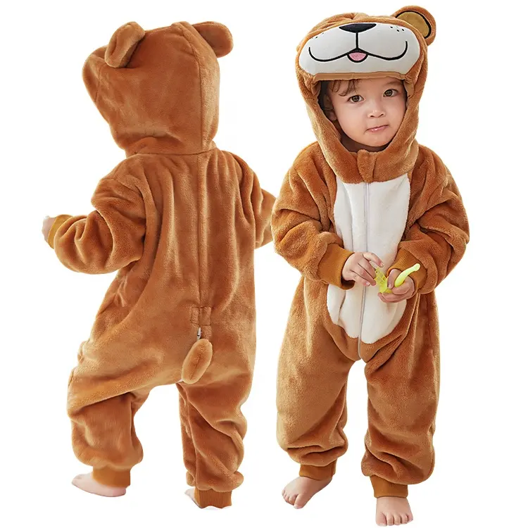 PIJAMA HIPOALERGENICO PARA BEBE OSITO MARRON - MICHLEY - 1