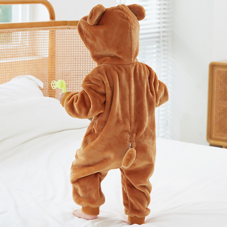 PIJAMA HIPOALERGENICO PARA BEBE OSITO MARRON - MICHLEY - 6