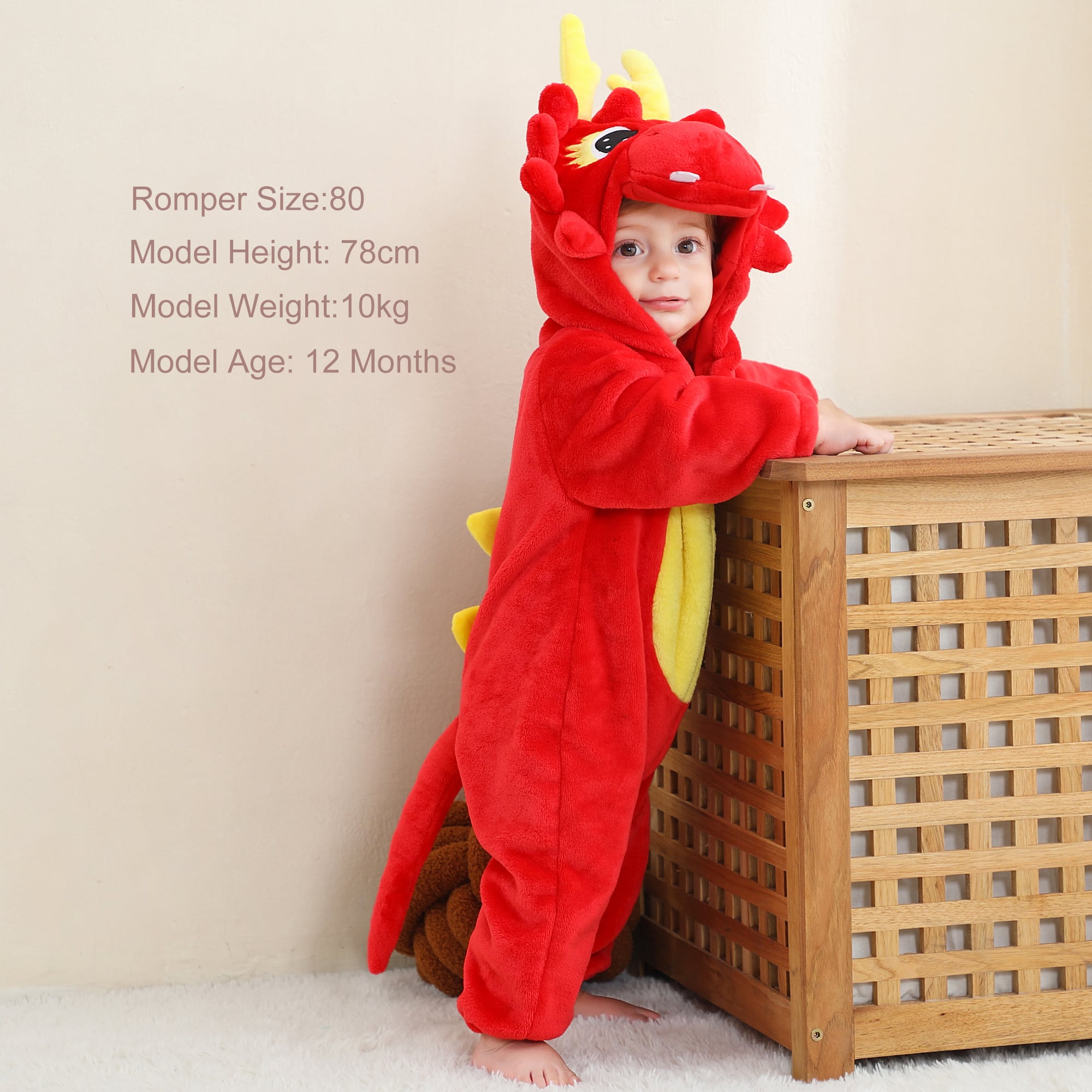 PIJAMA HIPOALERGENICO PARA BEBE TRICERATOPS - MICHLEY - 4