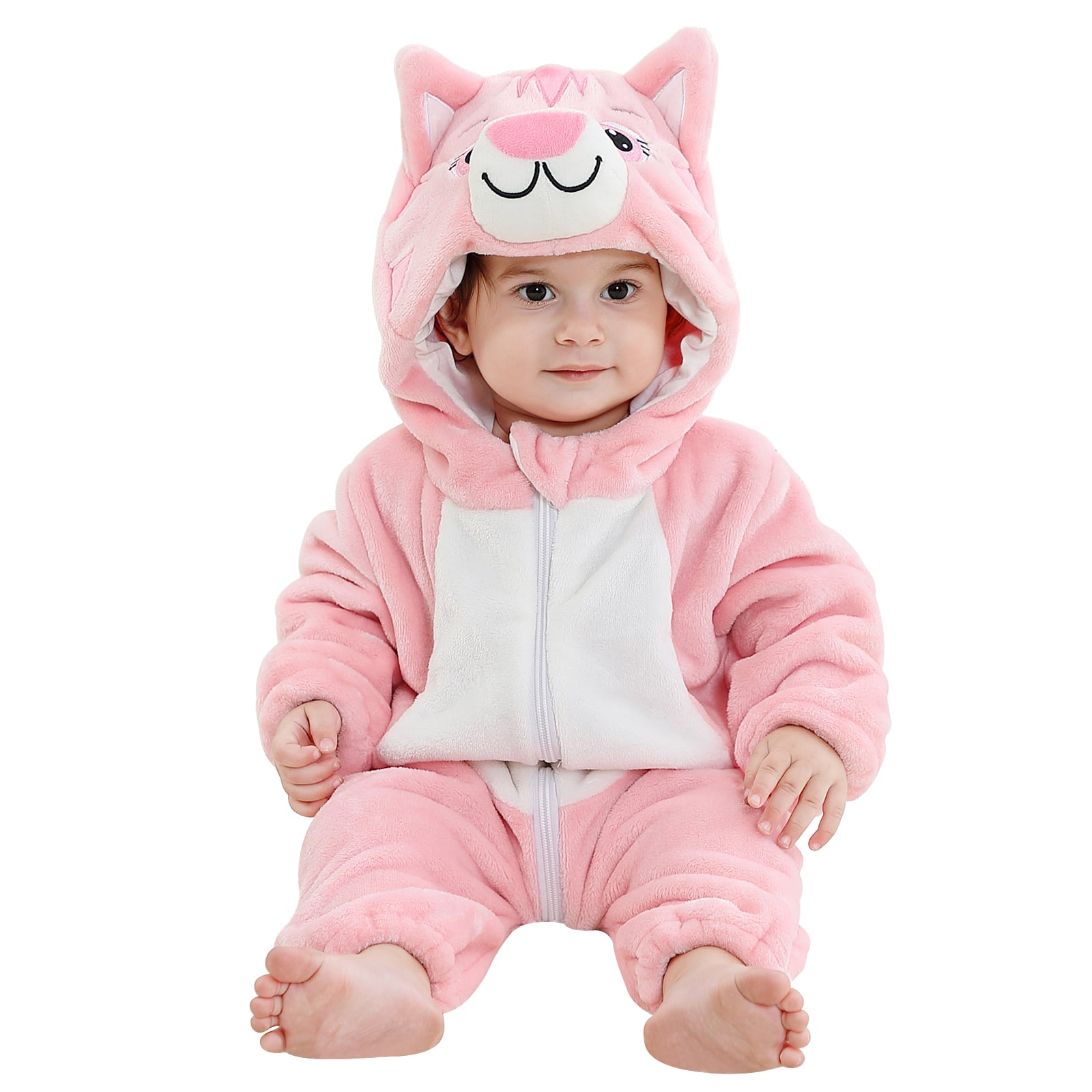 PIJAMA HIPOALERGENICO PARA BEBE GATITA ROSA - MICHLEY - 1