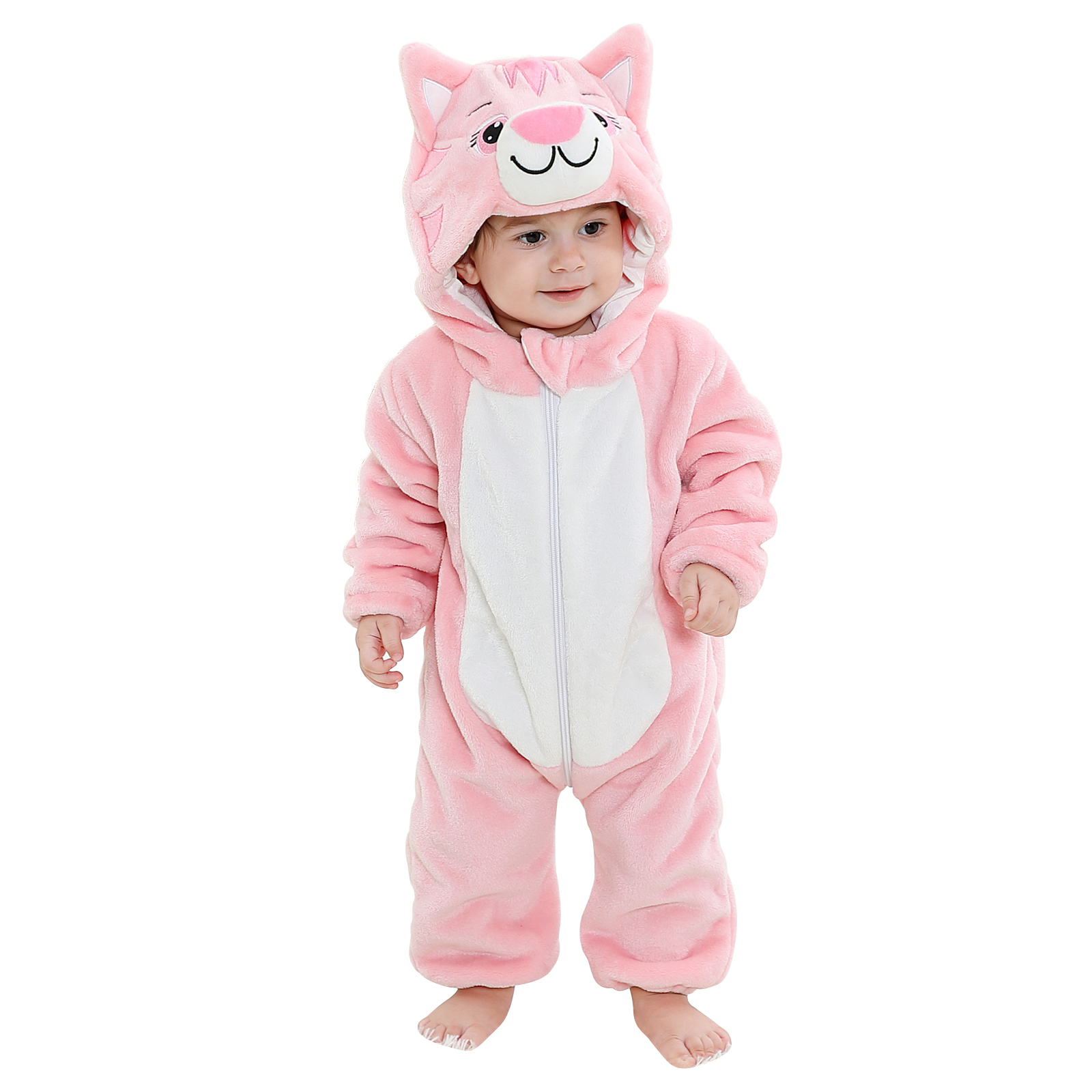 PIJAMA HIPOALERGENICO PARA BEBE GATITA ROSA - MICHLEY - 2