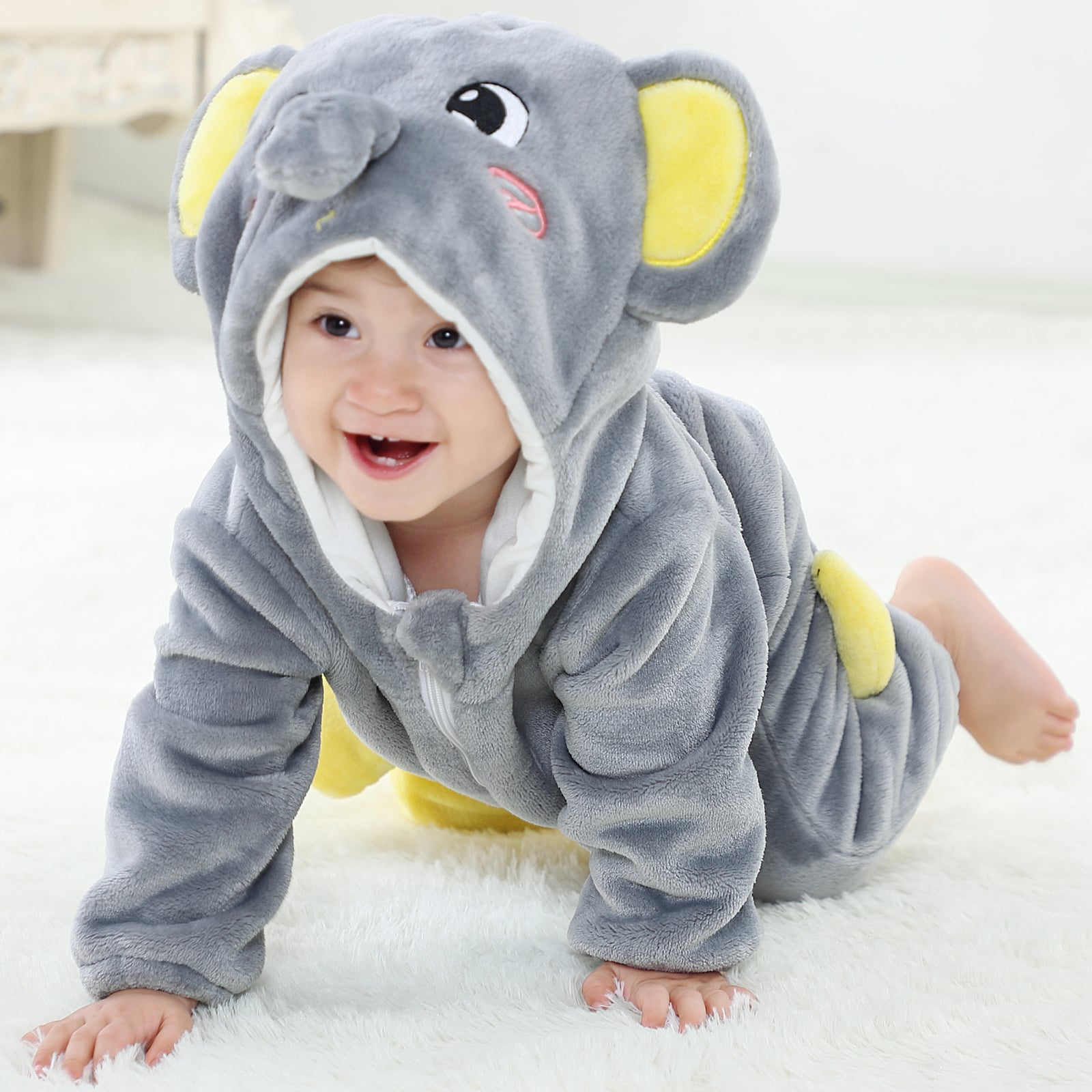 PIJAMA HIPOALERGENICO PARA BEBE ELEFANTE - MICHLEY - 3