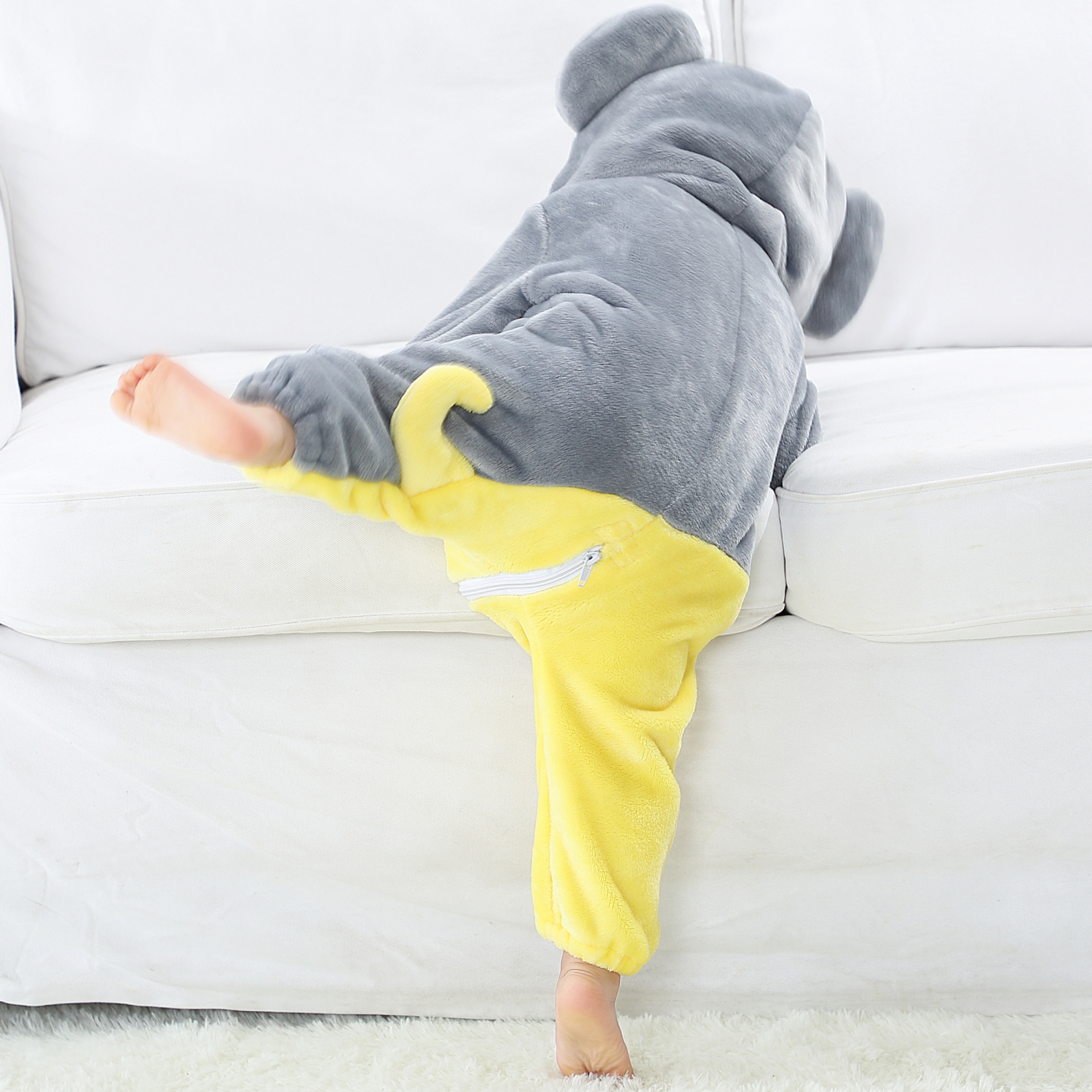 PIJAMA HIPOALERGENICO PARA BEBE ELEFANTE - MICHLEY - 5