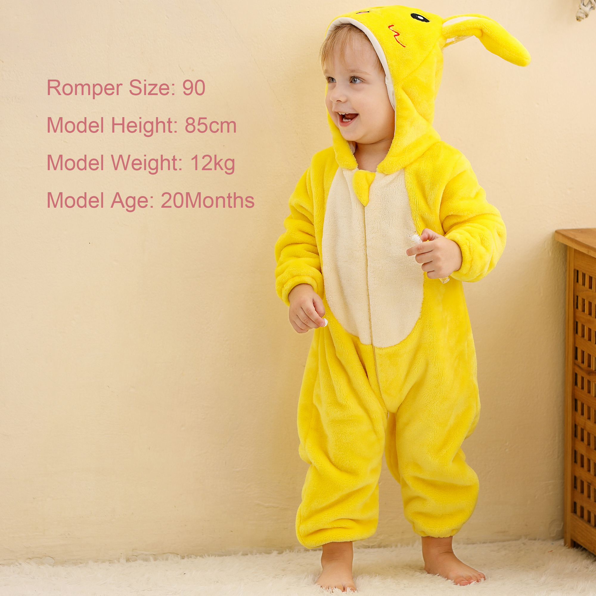 PIJAMA HIPOALERGENICO PARA BEBE PIKACHU - MICHLEY - 5