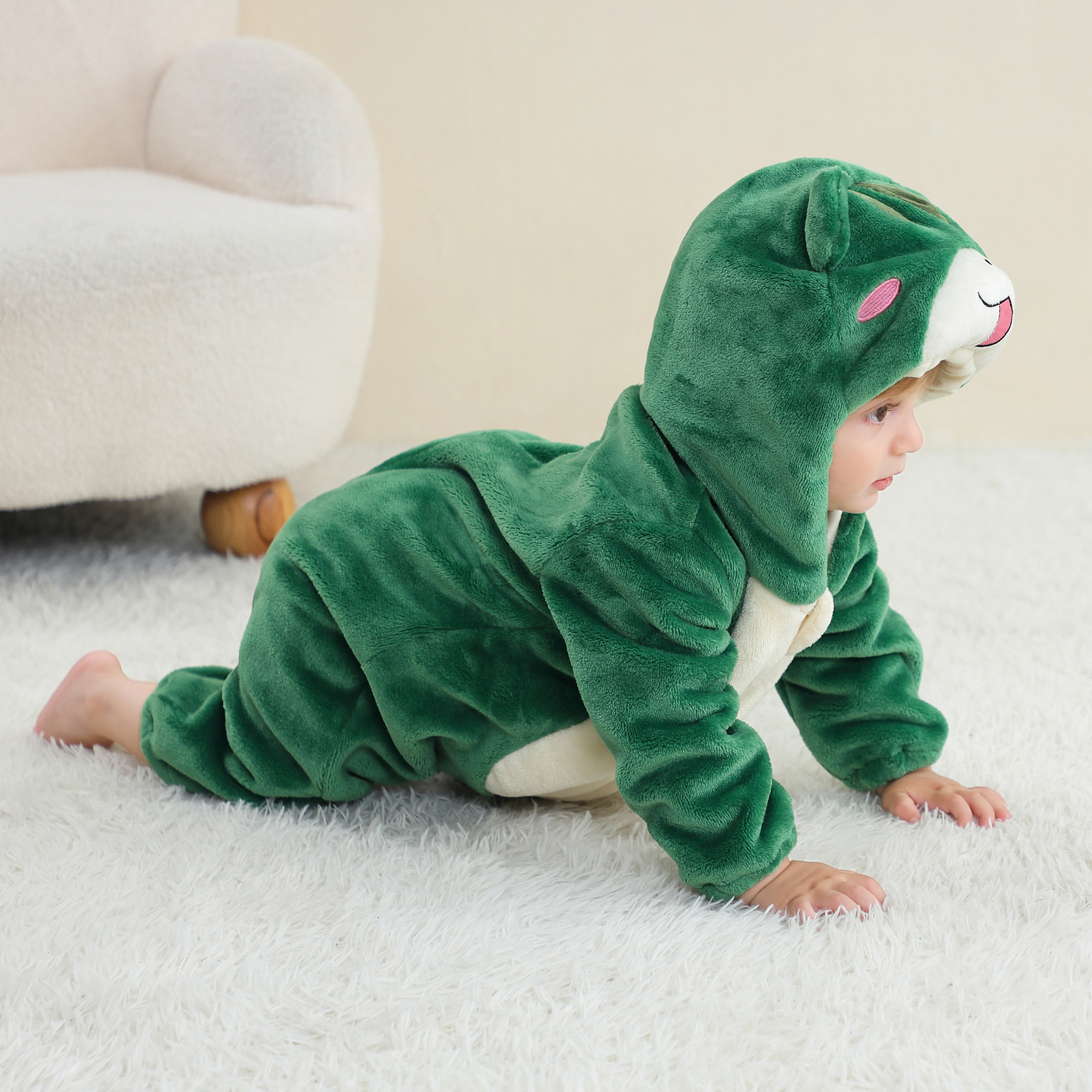 PIJAMA HIPOALERGENICO PARA BEBE RANITA - MICHLEY - 6