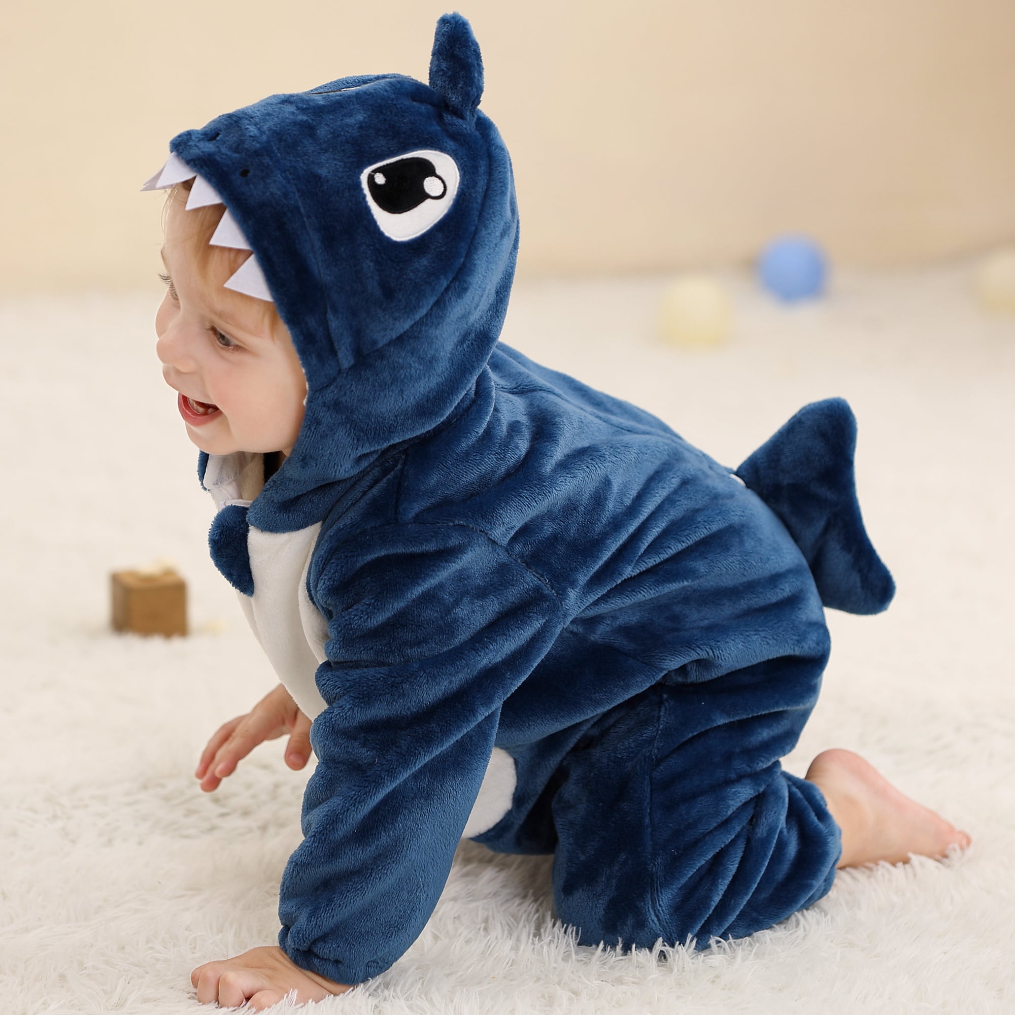 PIJAMA HIPOALERGENICO PARA BEBE TIBURONCIN - MICHLEY - 3