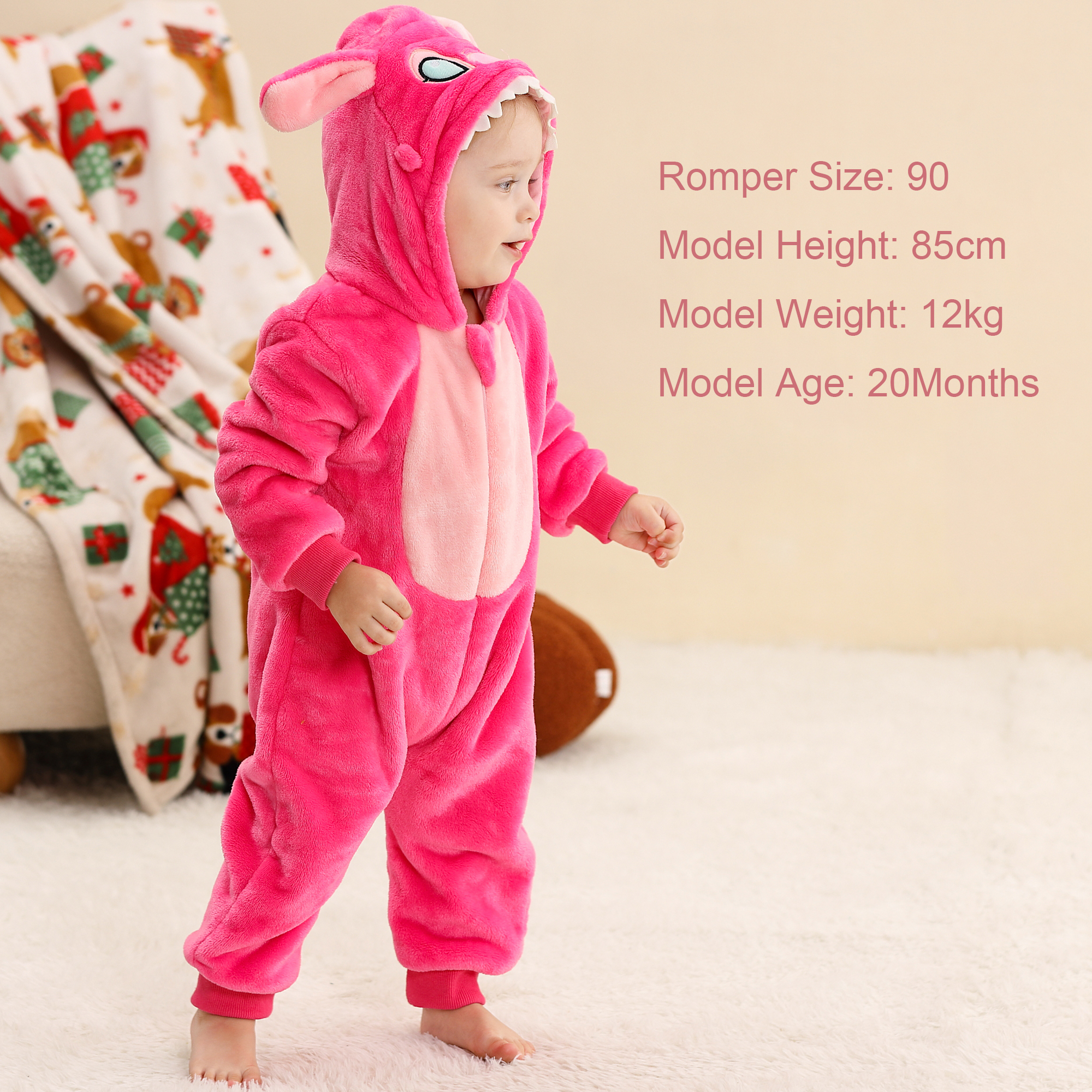 PIJAMA HIPOALERGENICO PARA BEBE STITCH Y ANGELA - MICHLEY - 3