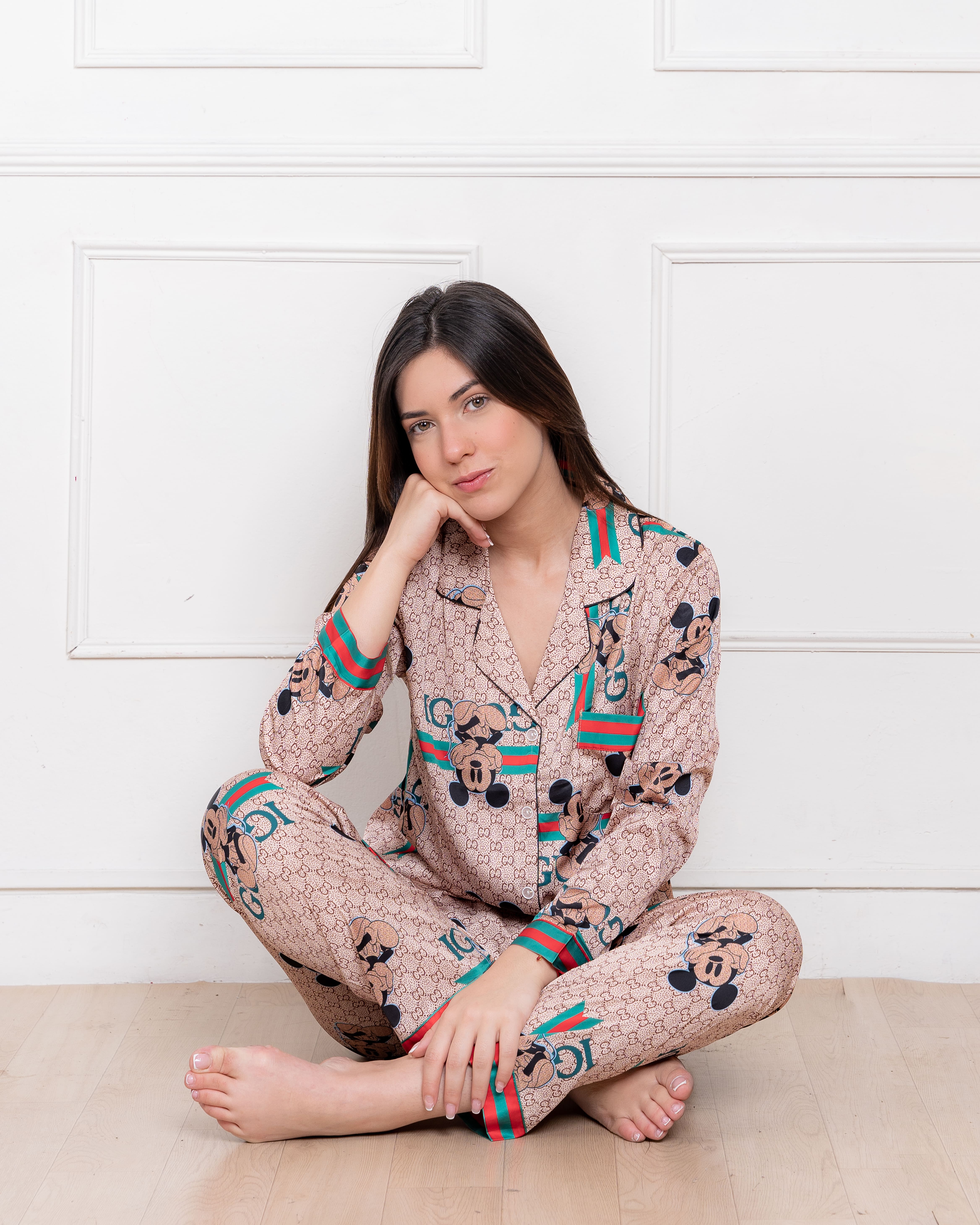 PIJAMA  SATIN MUJER EXCLUSIVO  CHICLE - 5