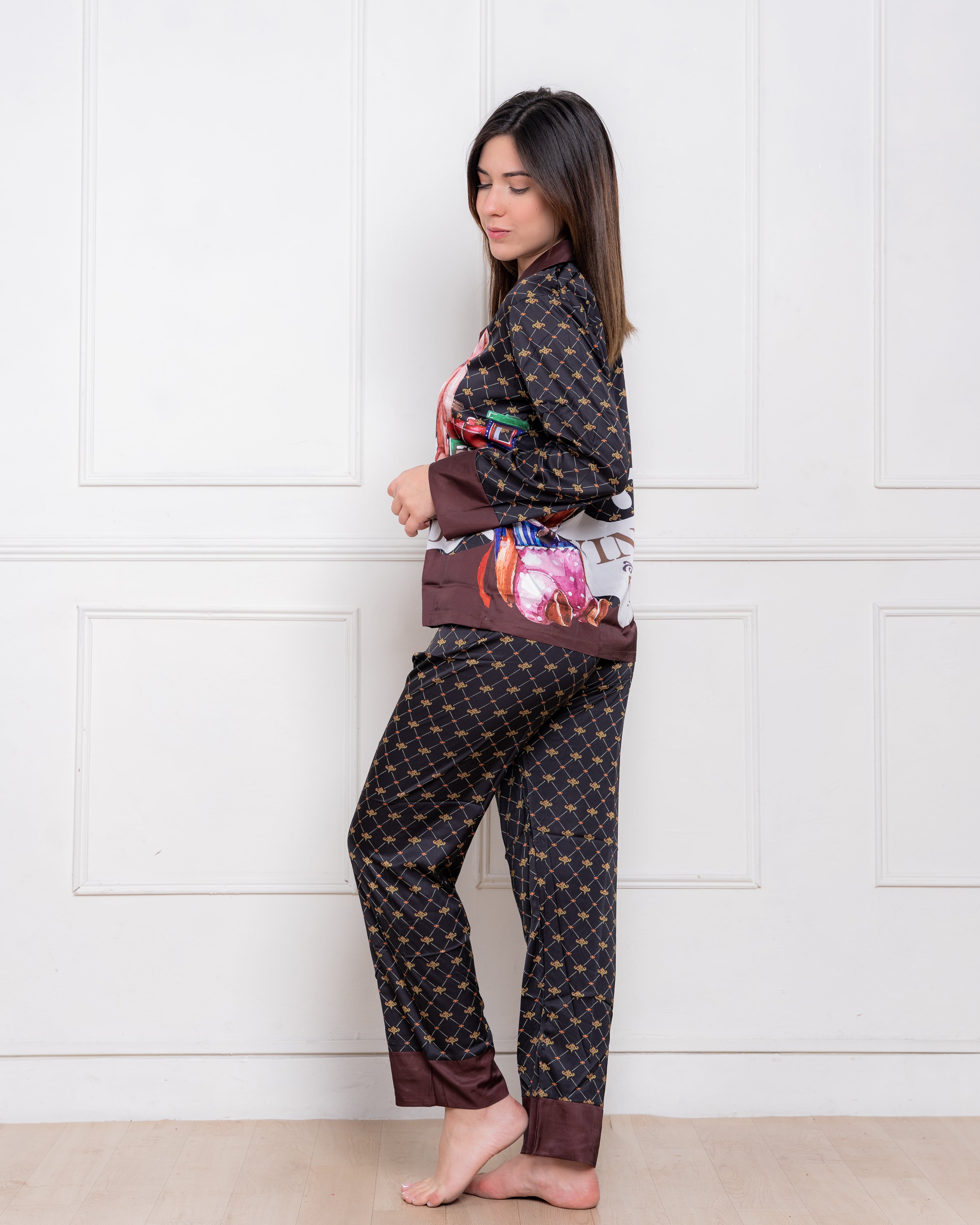 PIJAMA SATIN MUJER EXCLUSIVO MOSQUINO - 4
