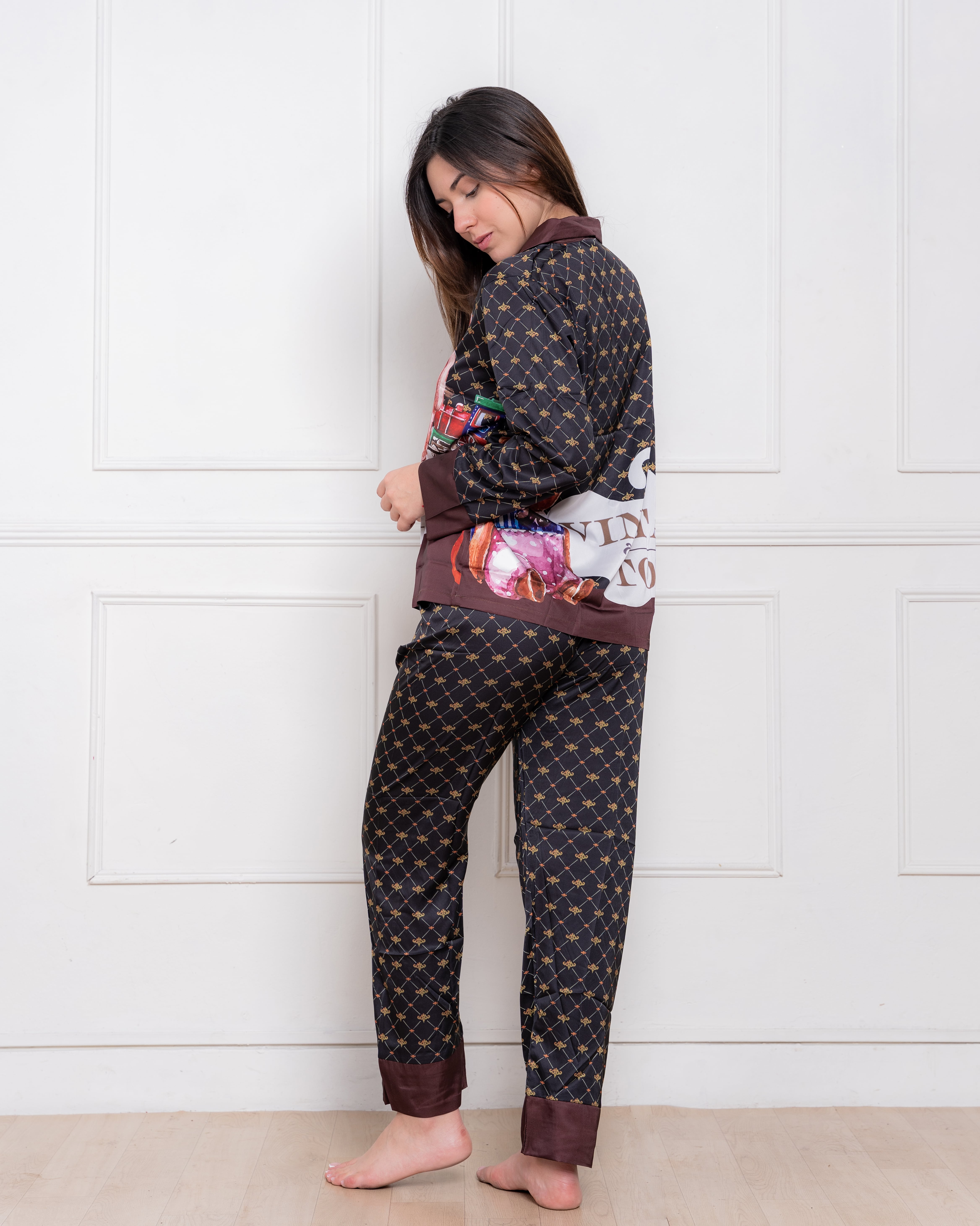 PIJAMA SATIN MUJER EXCLUSIVO MOSQUINO - 5