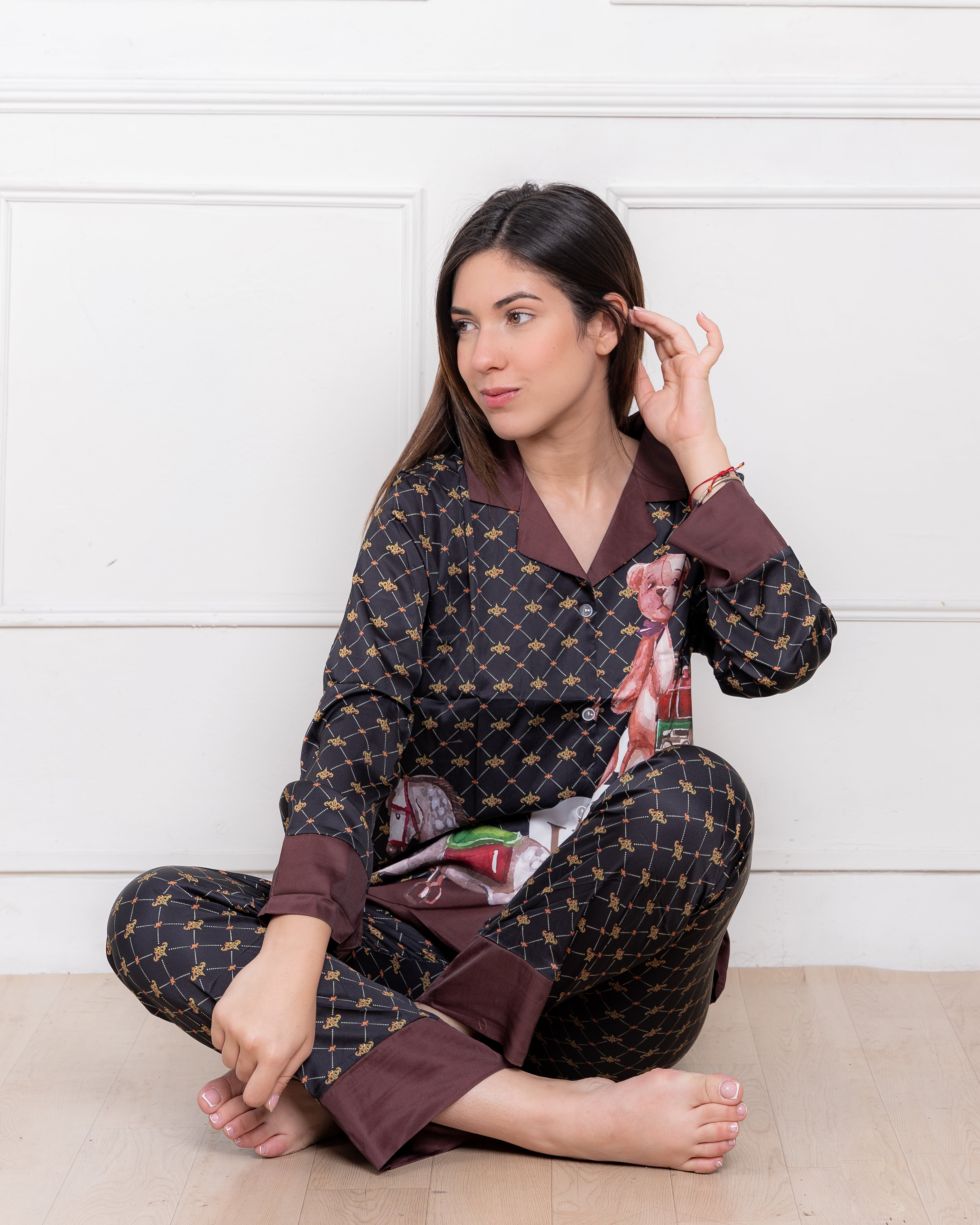 PIJAMA SATIN MUJER EXCLUSIVO MOSQUINO - 6
