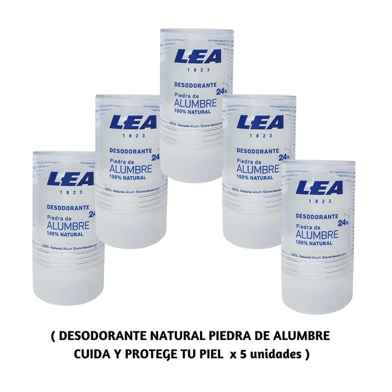 DESODORANTE BARRA OEM PIEDRA DE ALUMBRE 5 UNIDADES NATURAL - 1