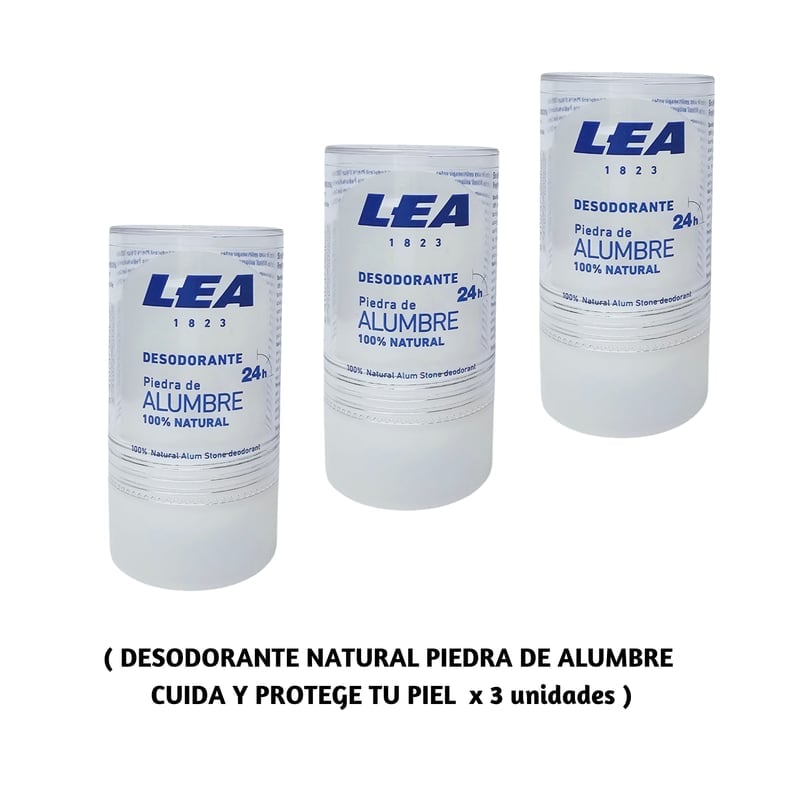 DESODORANTE BARRA OEM PIEDRA DE ALUMBRE PACK X 3 - 1