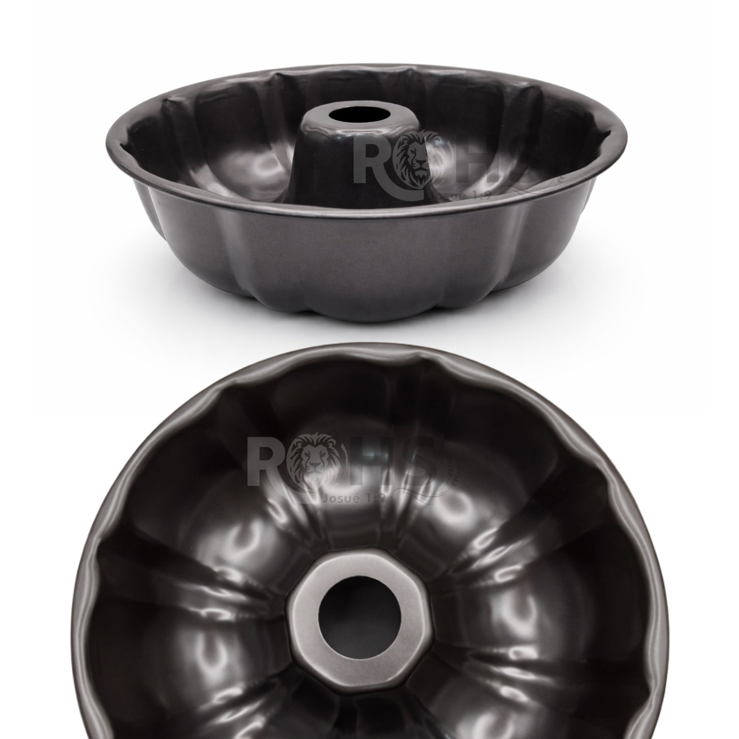 MOLDE PARA QUEQUE TIPO BUNDT DE METAL 23 CM - 1