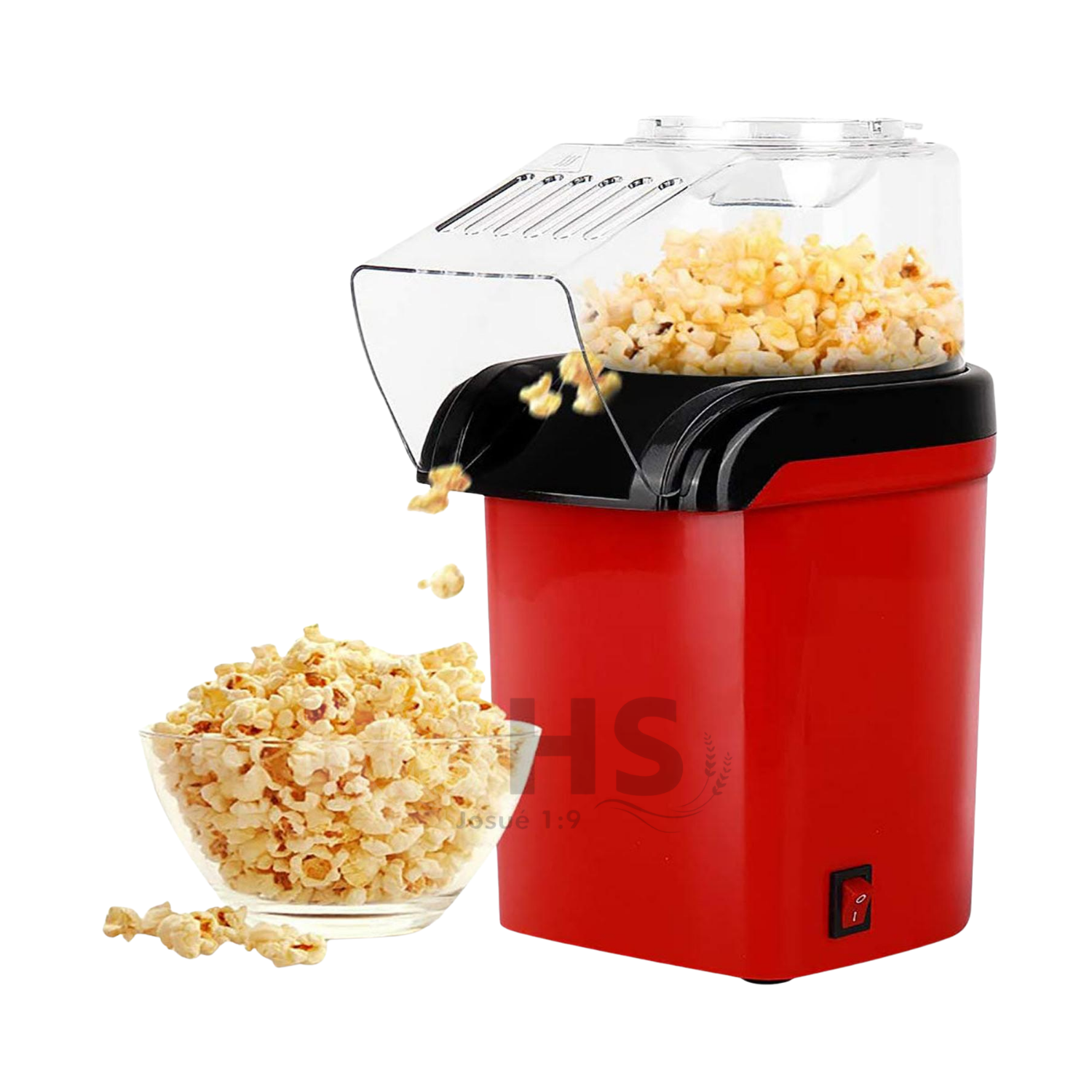 MÁQUINA DE PALOMITAS DE MAÍZ ELÉCTRICA 1200W SIN ACEITE TIPO AIR POPPER - 5