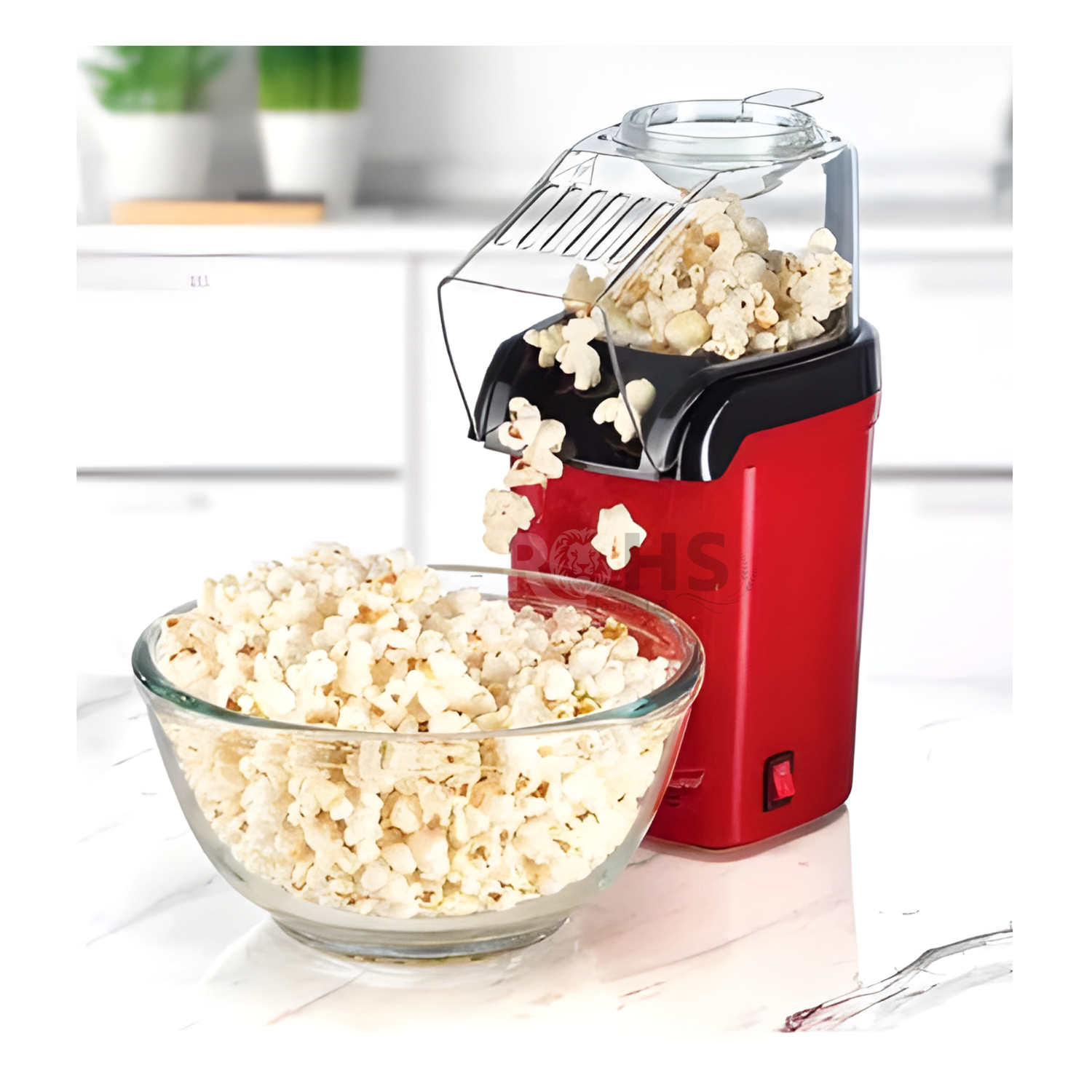 MÁQUINA DE PALOMITAS DE MAÍZ ELÉCTRICA 1200W SIN ACEITE TIPO AIR POPPER - 7