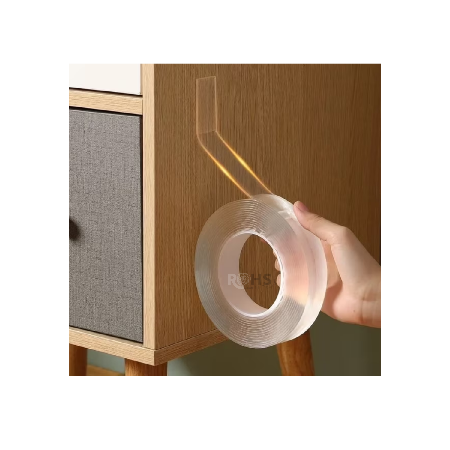 CINTA ADHESIVA DOBLE CARA RESISTENTE AL AGUA REUTILIZABLE PACK 2 UNIDADES - 5