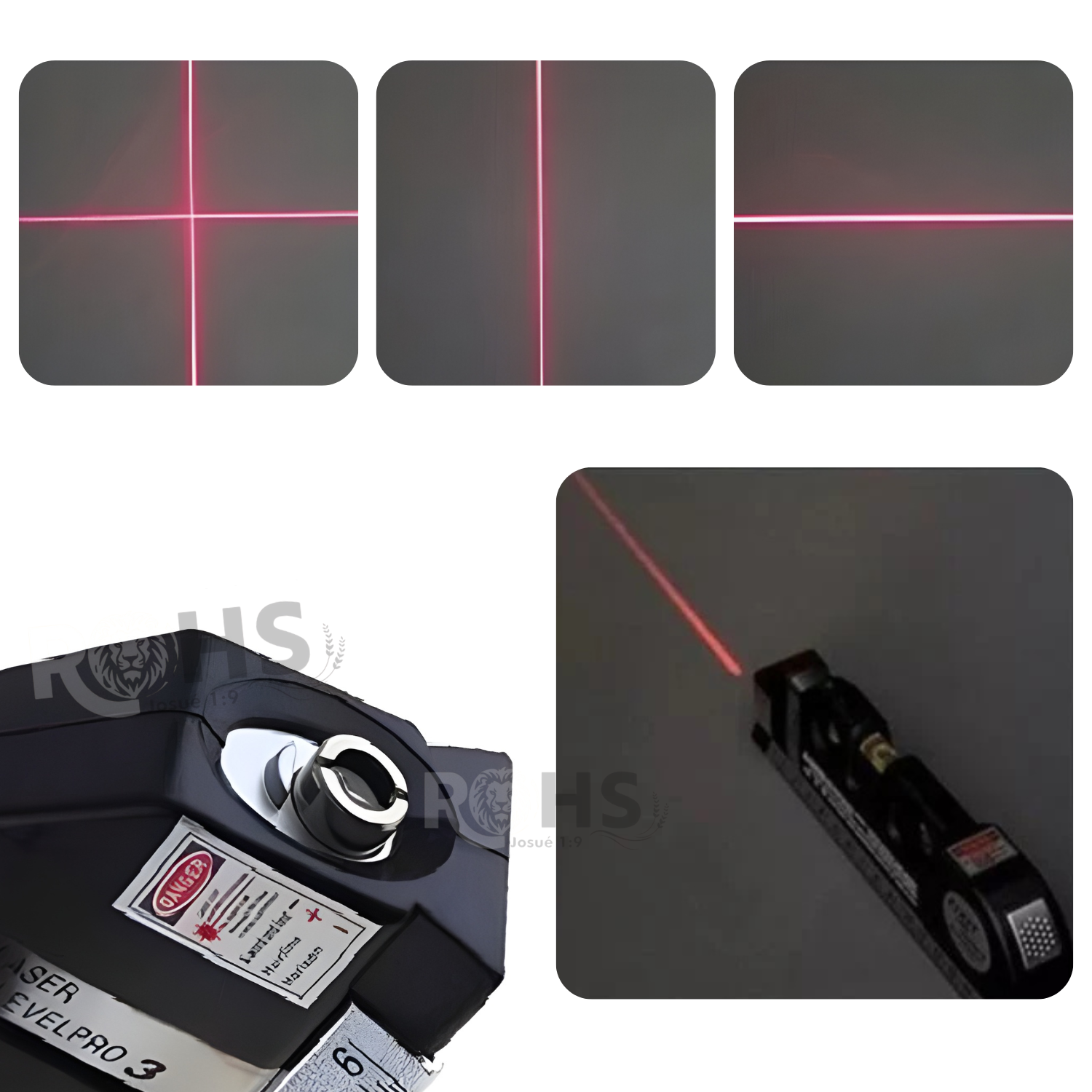 NIVEL LÁSER MULTIFUNCIONAL CON CINTA MÉTRICA Y REGLA INTEGRADA - 3