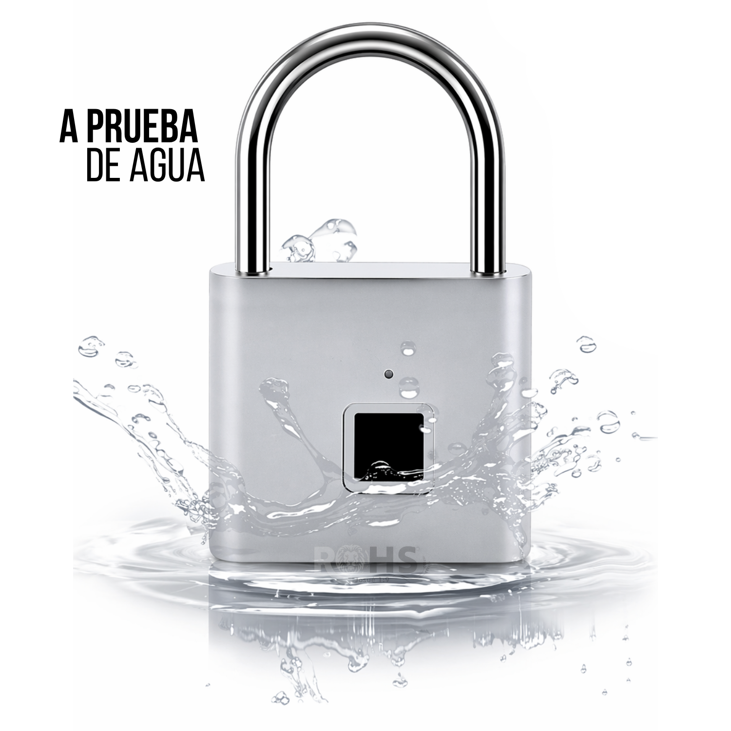 CANDADO INTELIGENTE CON HUELLA DIGITAL RECARGABLE TIPO C - 5