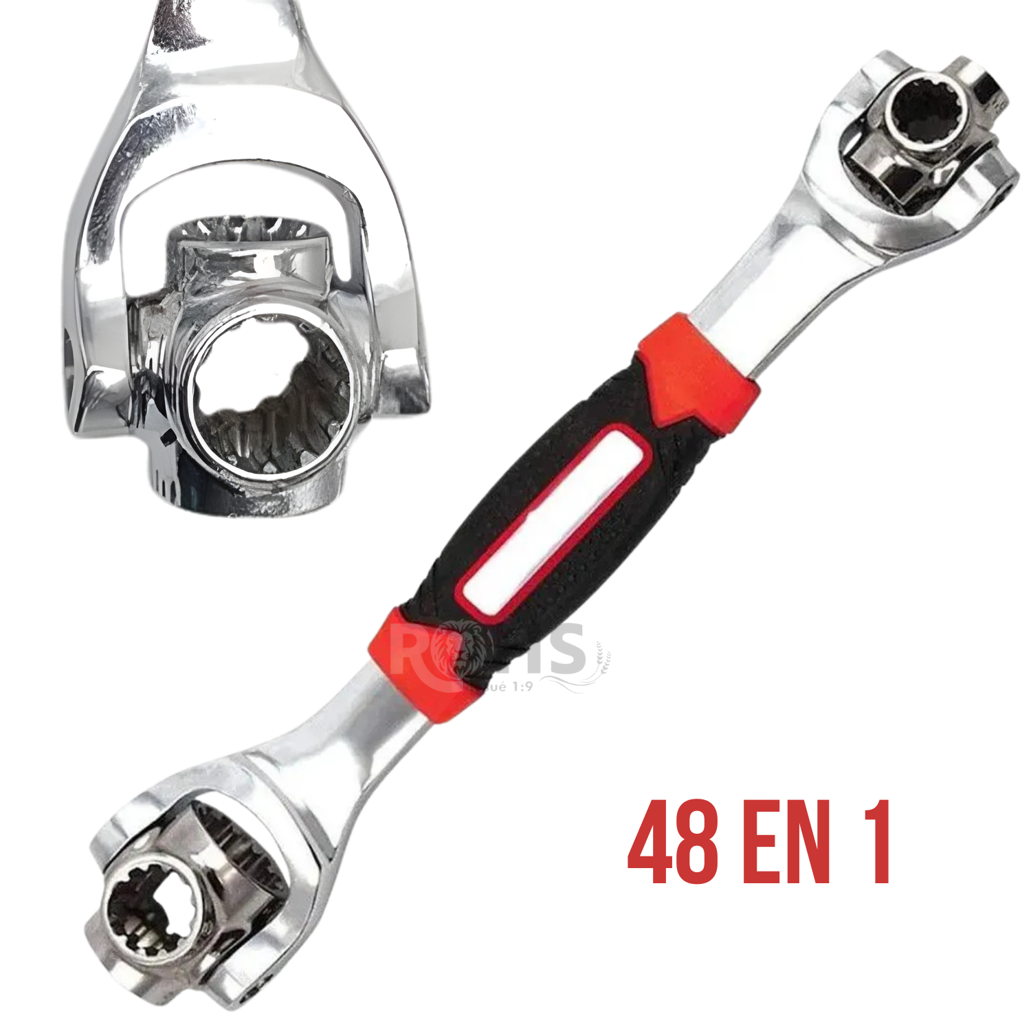 LLAVE UNIVERSAL 48 EN 1 MULTIFUNCIONAL AJUSTABLE ACERO CON MANGO ERGONÓMICO - 1
