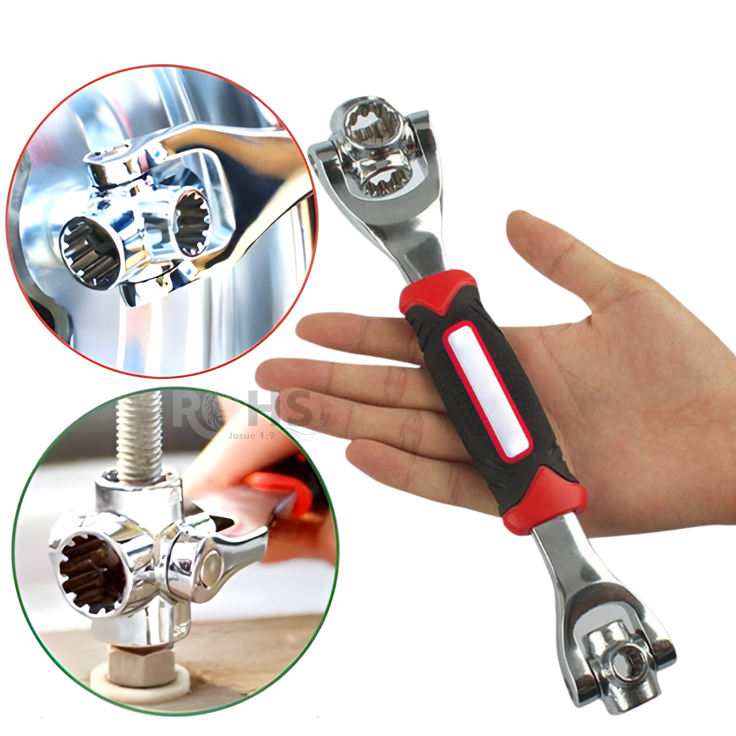 LLAVE UNIVERSAL 48 EN 1 MULTIFUNCIONAL AJUSTABLE ACERO CON MANGO ERGONÓMICO - 6