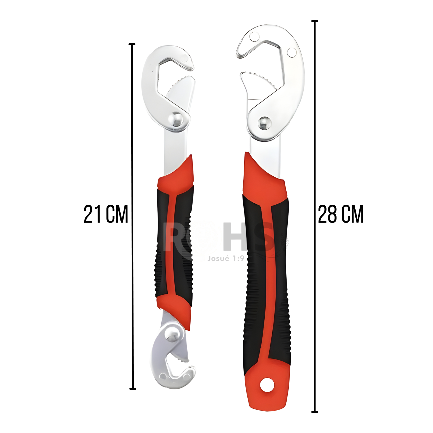 LLAVE UNIVERSAL AJUSTABLE MULTIUSO PARA TUERCAS Y TUBERÍAS CON MANGO ERGONÓMICO - 2
