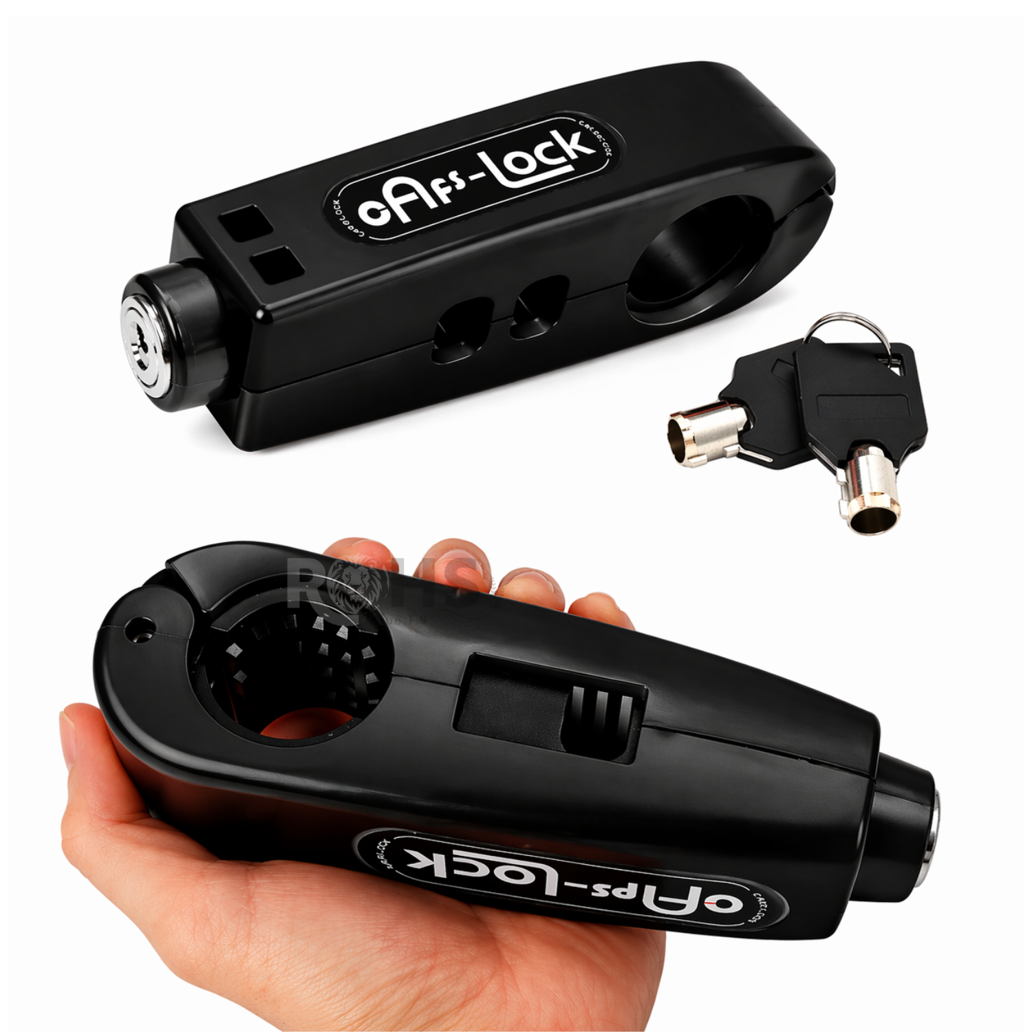 PACK X2 CANDADOS ANTIRROBO PARA ACELERADOR DE MOTO NEGRO - 5