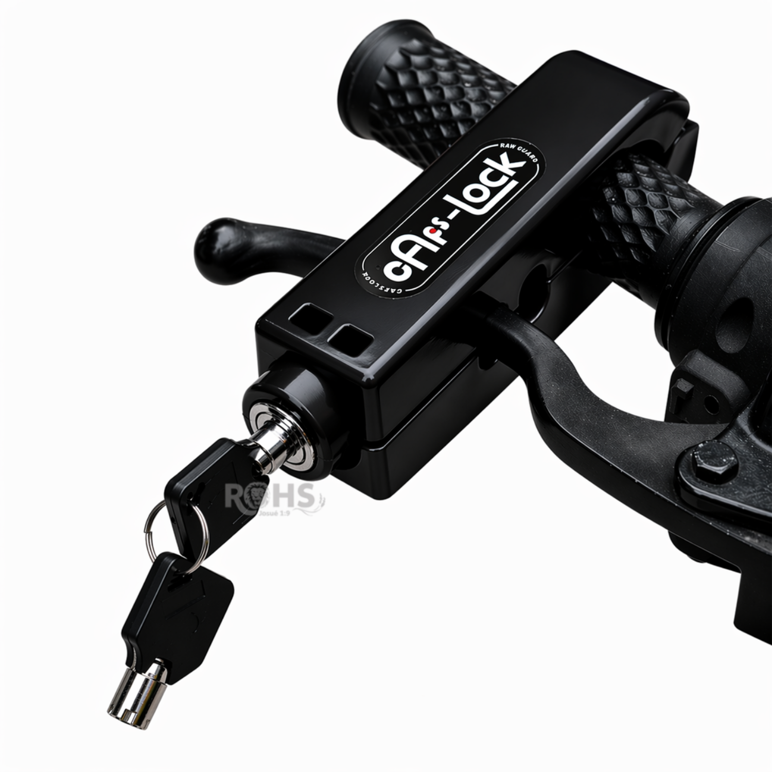 PACK X2 CANDADOS ANTIRROBO PARA ACELERADOR DE MOTO NEGRO - 6
