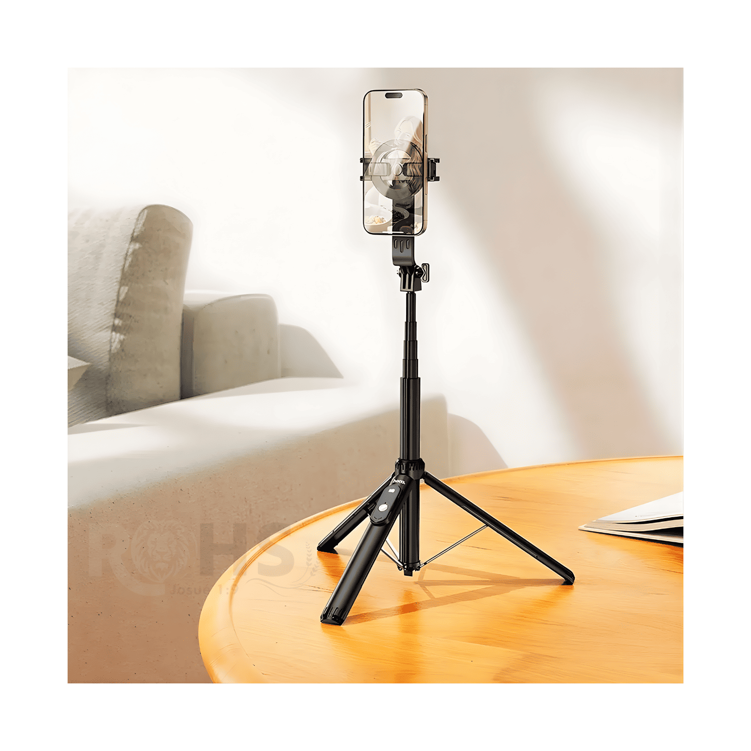 TRÍPODE PARA CELULAR CON SEGUIMIENTO INTELIGENTE 360° SENSOR DE MOVIMIENTO Y CONTROL REMOTO - 4