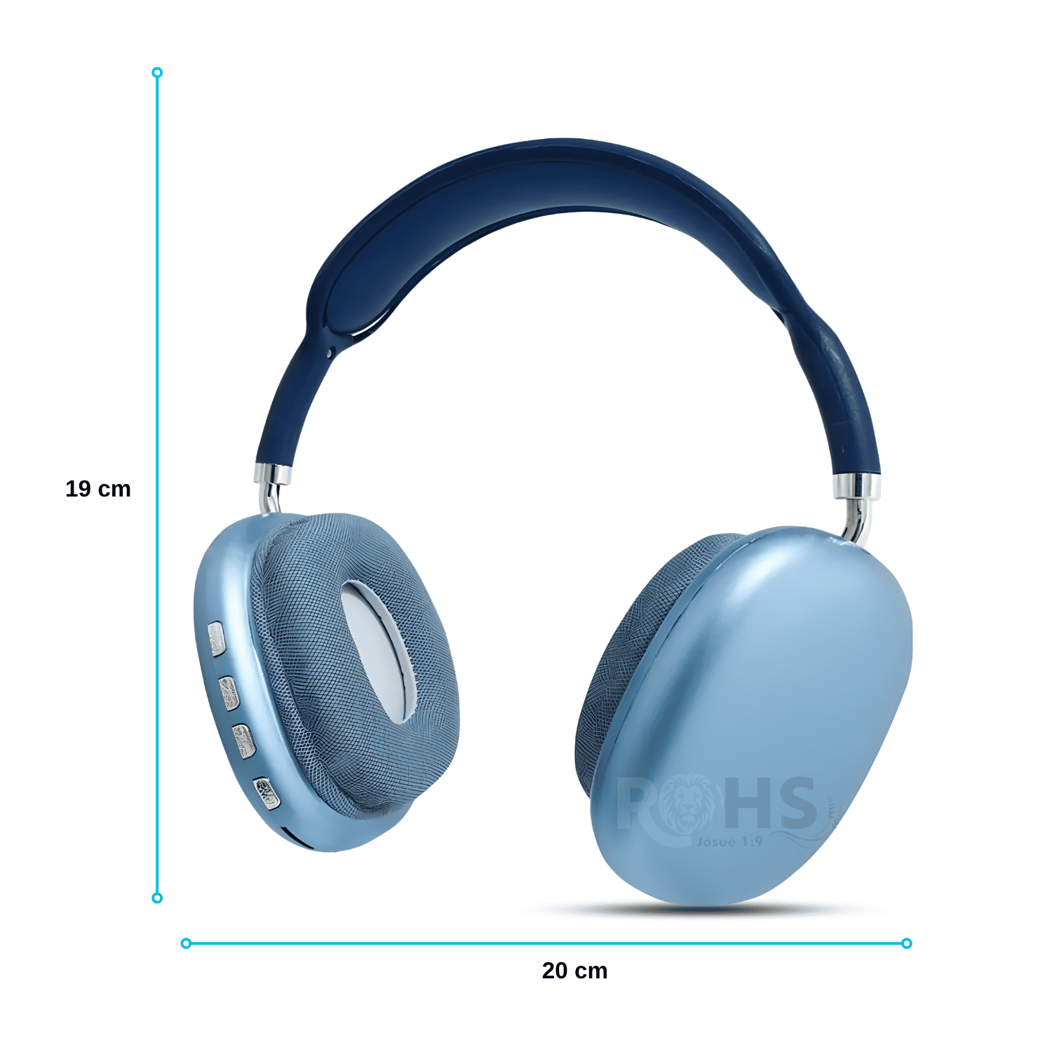 Audífonos Bluetooth Inalámbricos P9 Con Micrófono Azul - 2