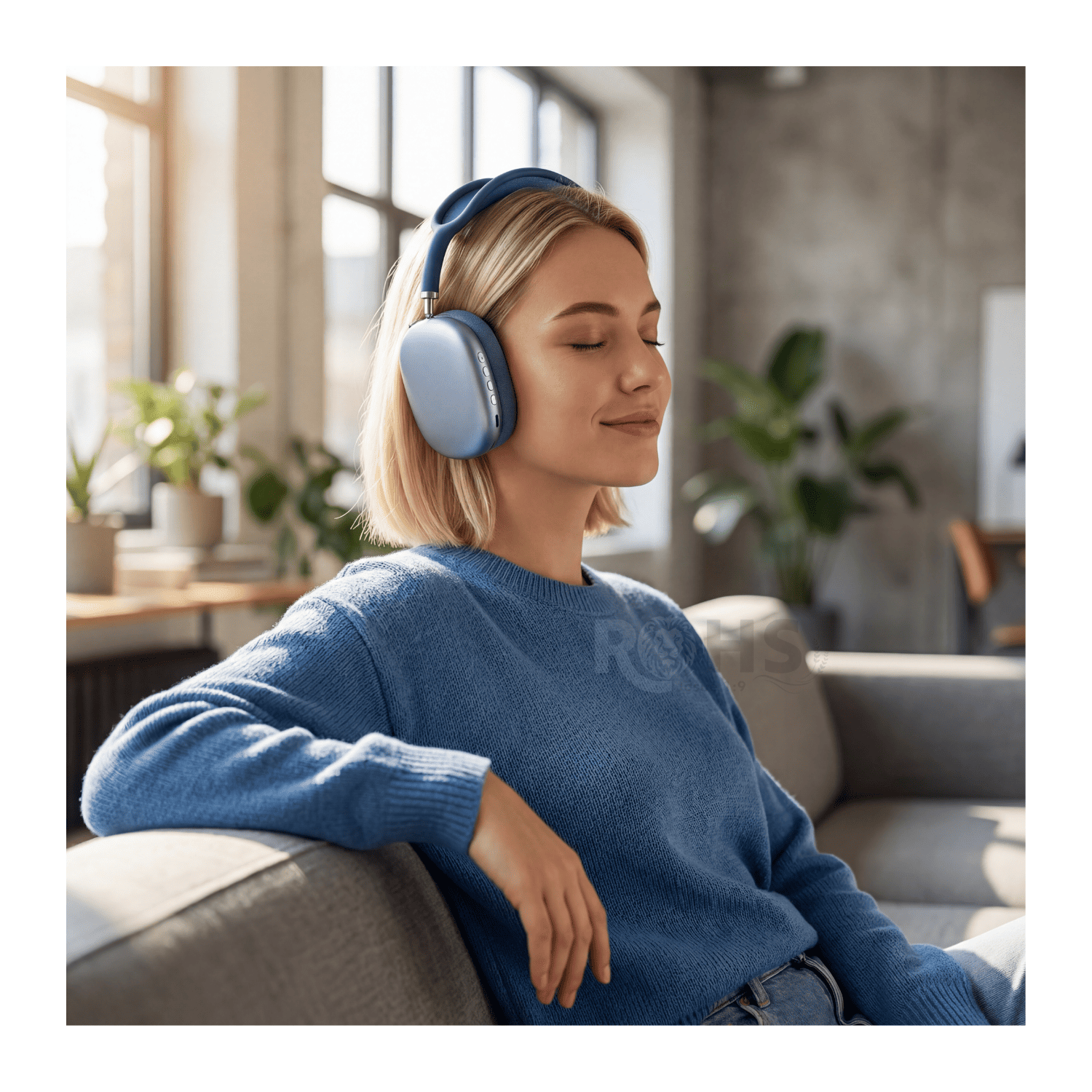 Audífonos Bluetooth Inalámbricos P9 Con Micrófono Azul - 3