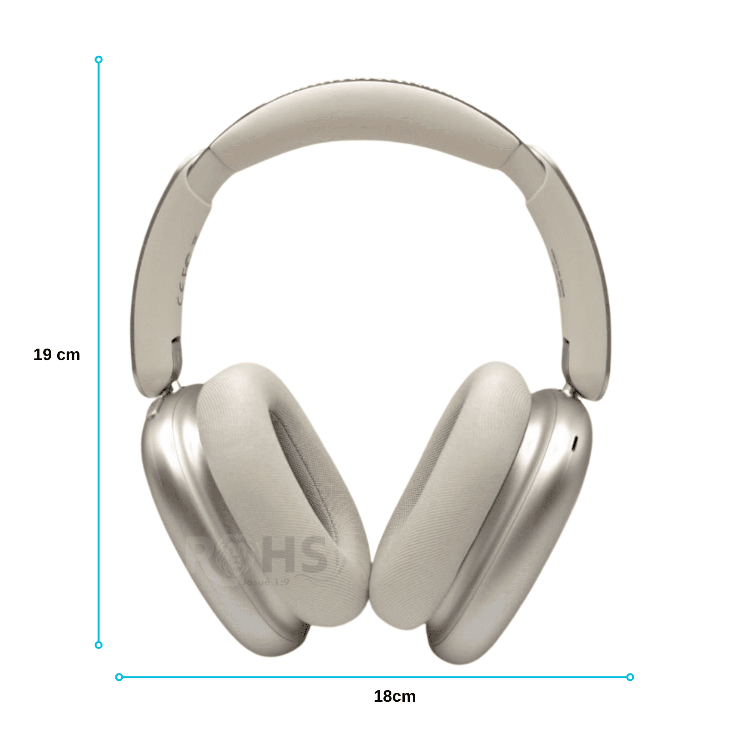HEADPHONES BLUETOOTH INALÁMBRICOS KIMISO K600 ANC CON CANCELACIÓN DE RUIDO SONIDO EQUILIBRADO BEIGE - 2