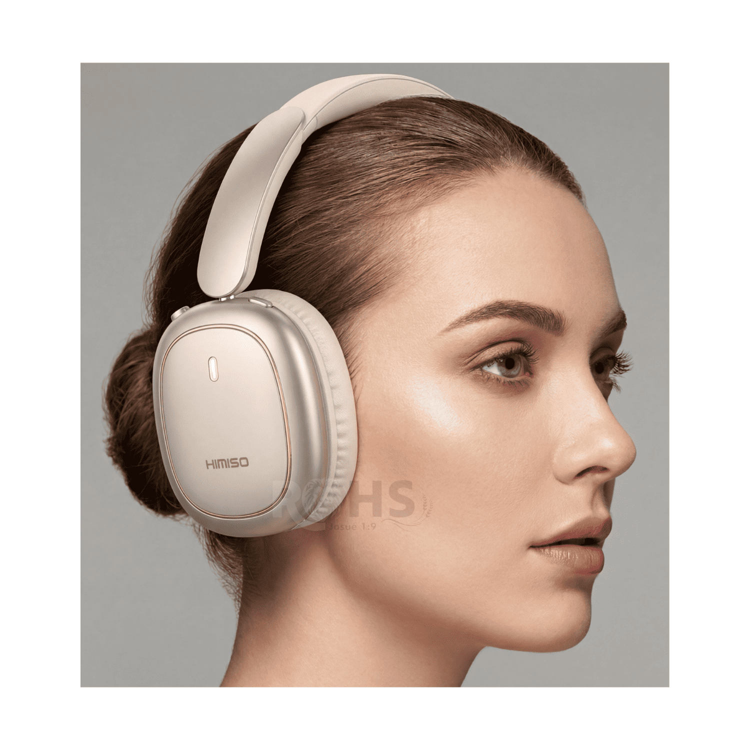 HEADPHONES BLUETOOTH INALÁMBRICOS KIMISO K600 ANC CON CANCELACIÓN DE RUIDO SONIDO EQUILIBRADO BEIGE - 3