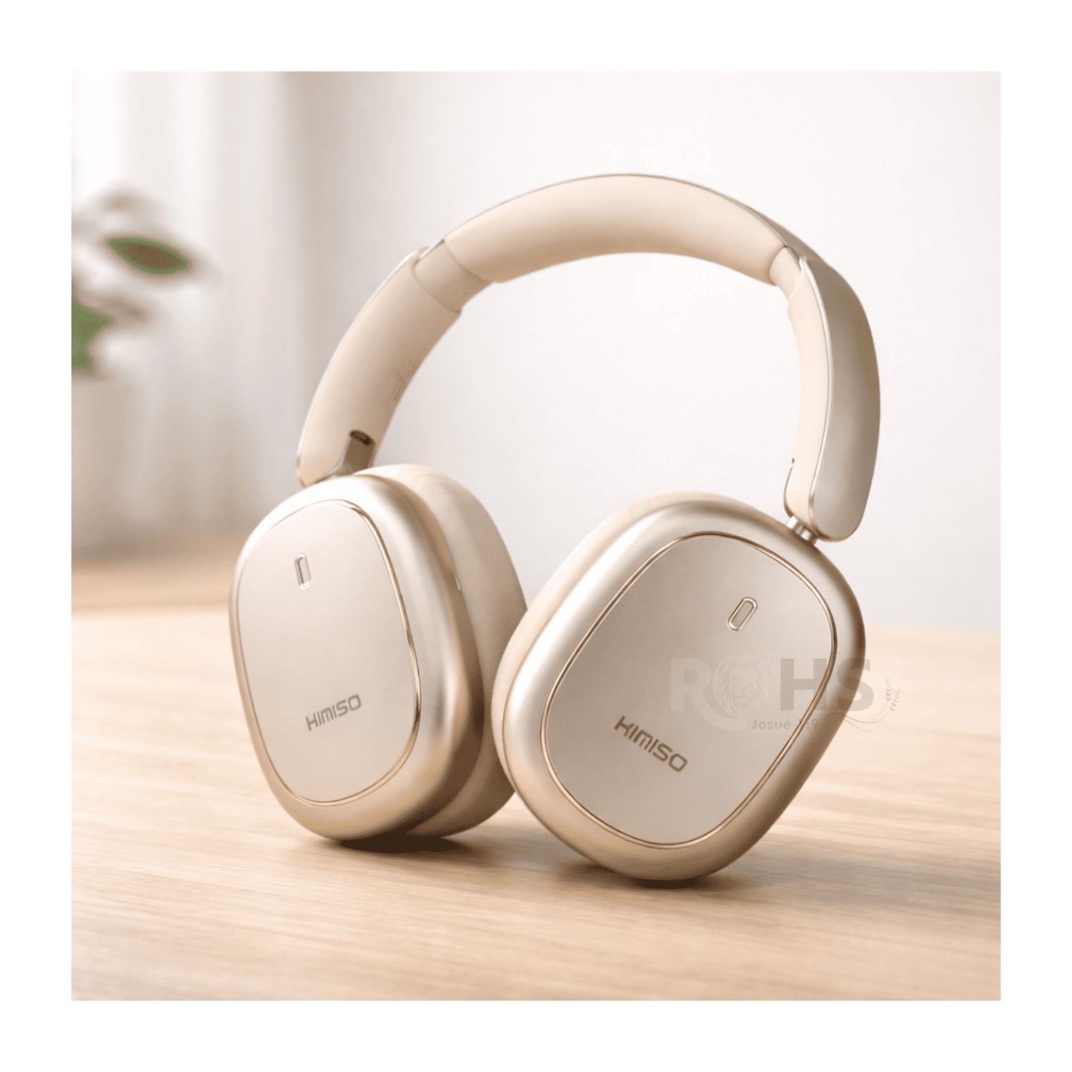 HEADPHONES BLUETOOTH INALÁMBRICOS KIMISO K600 ANC CON CANCELACIÓN DE RUIDO SONIDO EQUILIBRADO BEIGE - 7