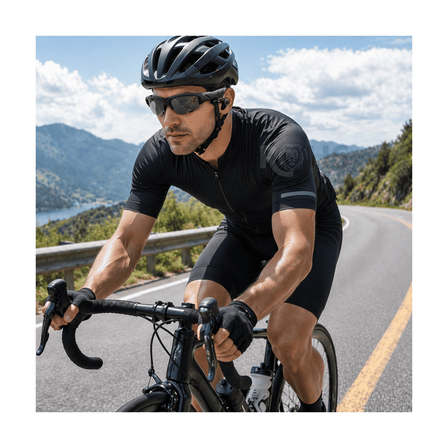 LENTES DE SOL CON AUDÍFONOS BLUETOOTH INTEGRADOS CON MICRÓFONO Y CONTROLES NEGRO - 4