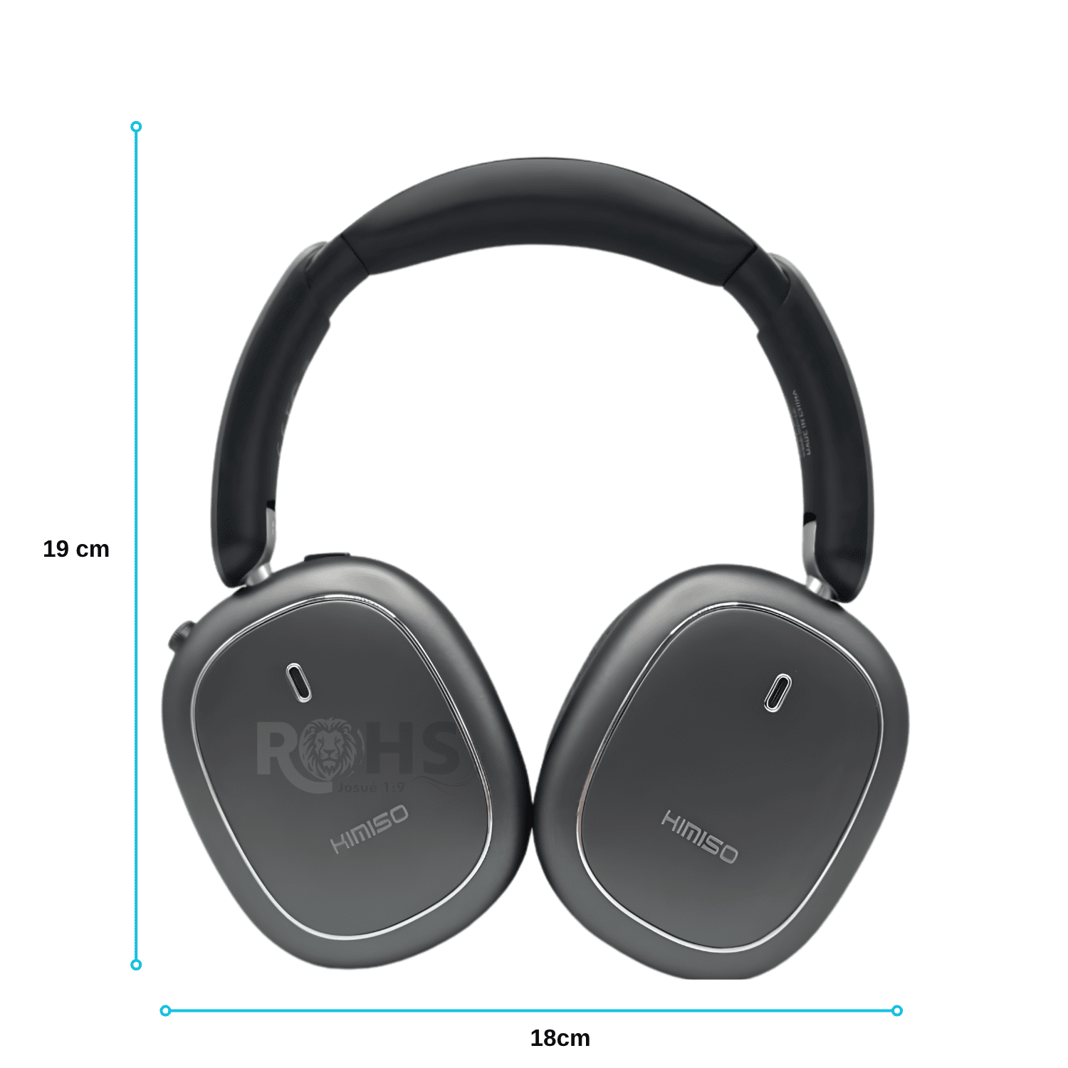 HEADPHONES BLUETOOTH INALÁMBRICOS KIMISO K600 ANC CON CANCELACIÓN DE RUIDO SONIDO EQUILIBRADO NEGRO - 2
