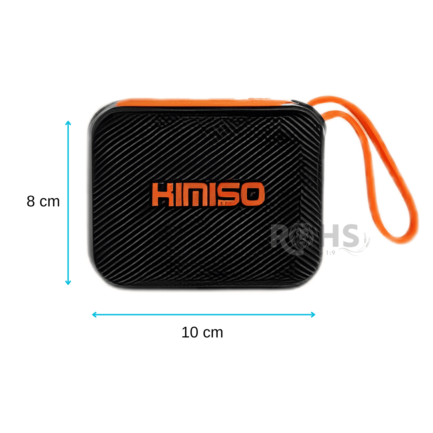 PARLANTE BLUETOOTH PORTÁTIL KIMISO KMS-290 POWER BANK 4000MAH IPX5 RESISTENTE AL AGUA NEGRO - 3