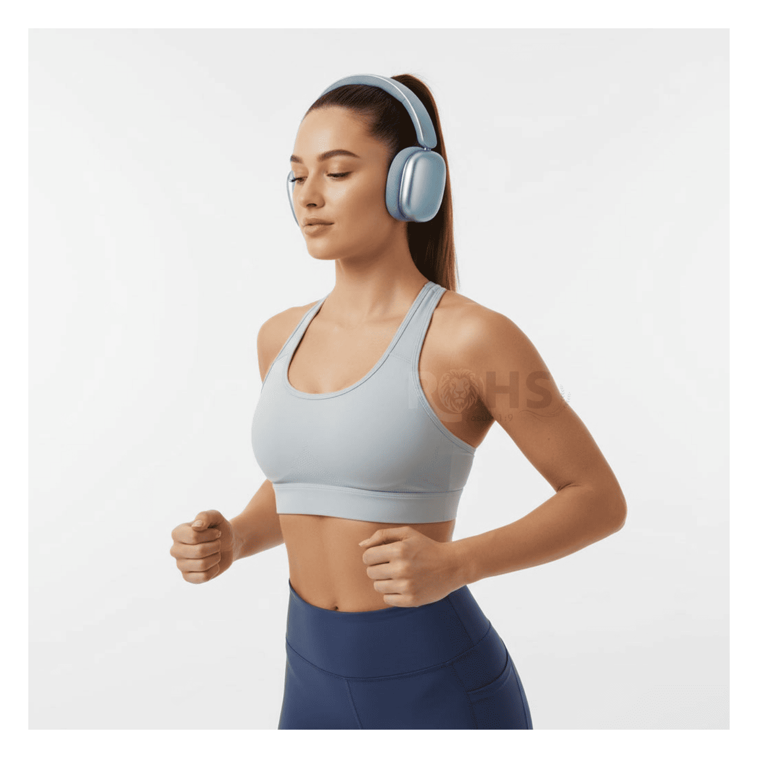 HEADPHONES BLUETOOTH INALÁMBRICOS KIMISO K601 ANC CON CANCELACIÓN DE RUIDO SONIDO PURE BASS AZUL - 5