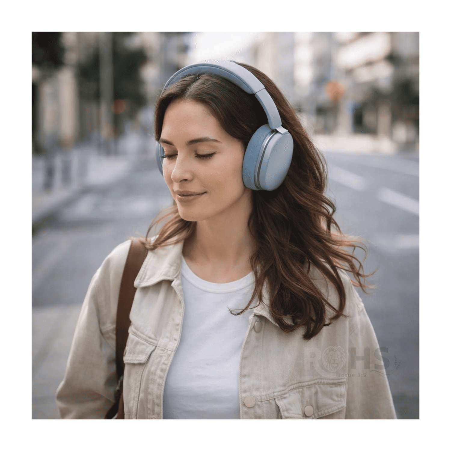 HEADPHONES BLUETOOTH INALÁMBRICOS KIMISO K601 ANC CON CANCELACIÓN DE RUIDO SONIDO PURE BASS AZUL - 7