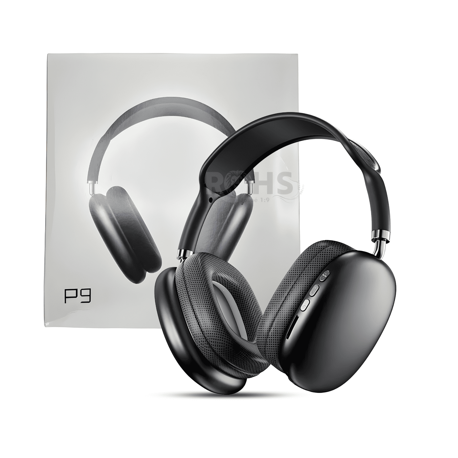 Audífonos Bluetooth Inalámbricos P9 Con Micrófono Negro - 1