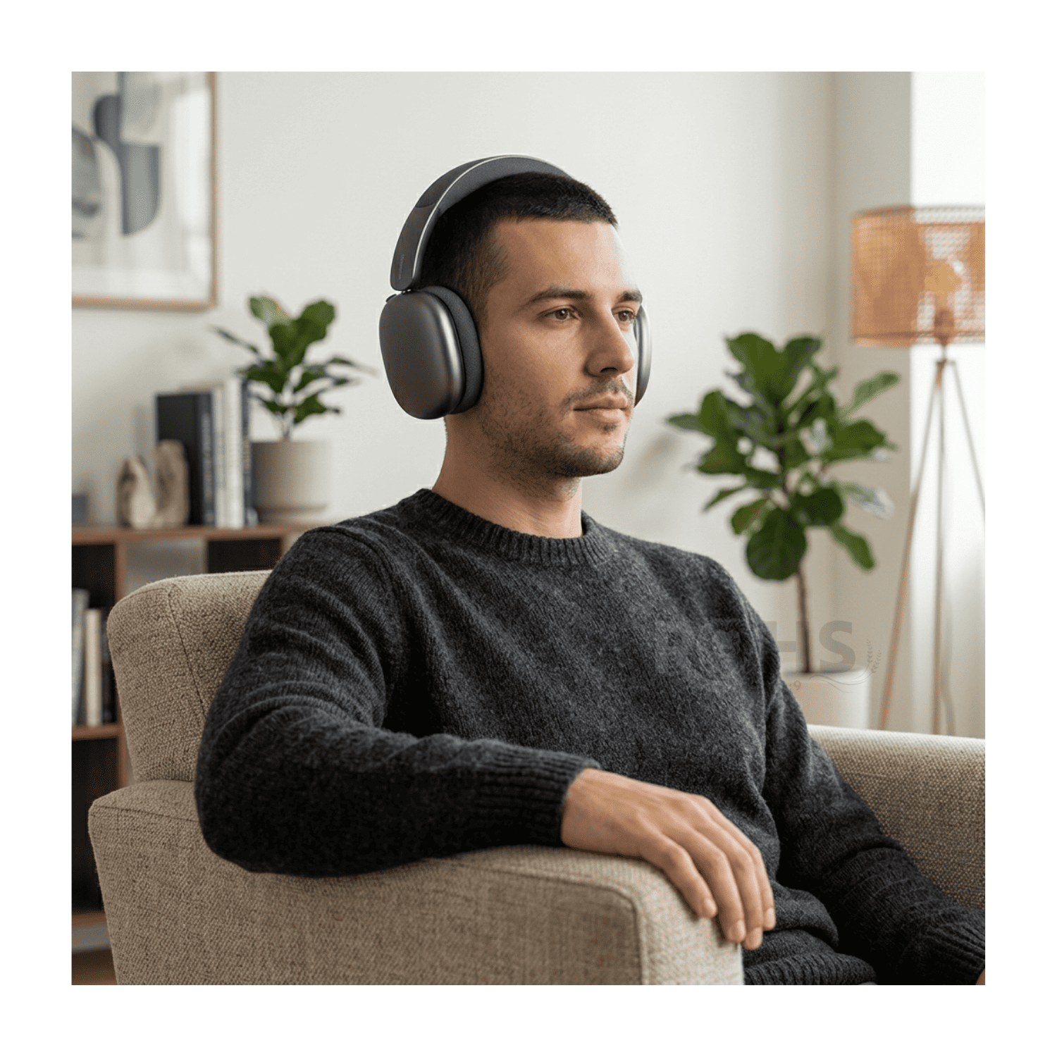 HEADPHONES BLUETOOTH INALÁMBRICOS KIMISO K601 ANC CON CANCELACIÓN DE RUIDO SONIDO PURE BASS NEGRO - 3