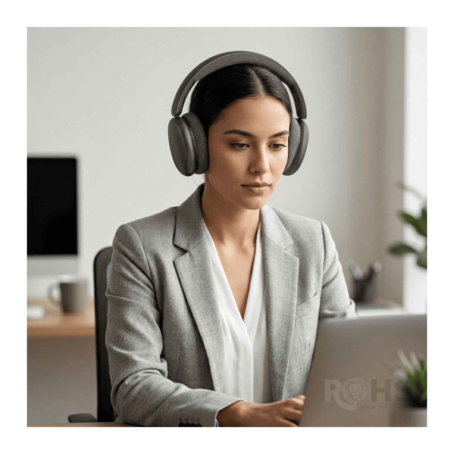 HEADPHONES BLUETOOTH INALÁMBRICOS KIMISO K601 ANC CON CANCELACIÓN DE RUIDO SONIDO PURE BASS NEGRO - 5