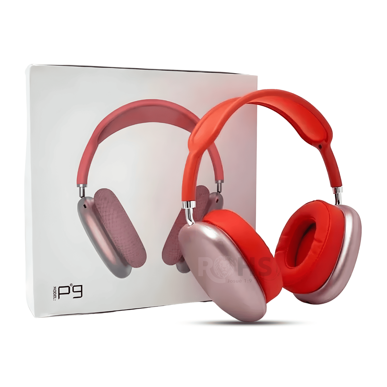 Audífonos Bluetooth Inalámbricos P9 Con Micrófono Rojo - 1
