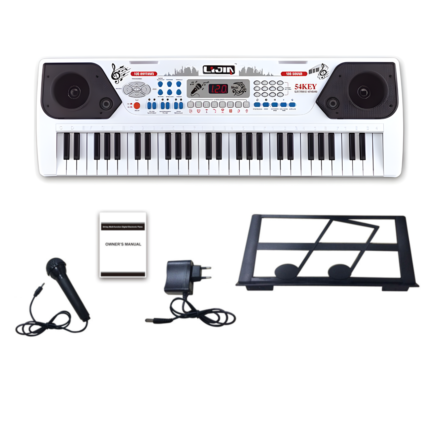 PIANO MUSICAL DE 54 KEYS CON VARIEDAD DE SONIDOS Y MICRÓFONO INCLUIDO - 3