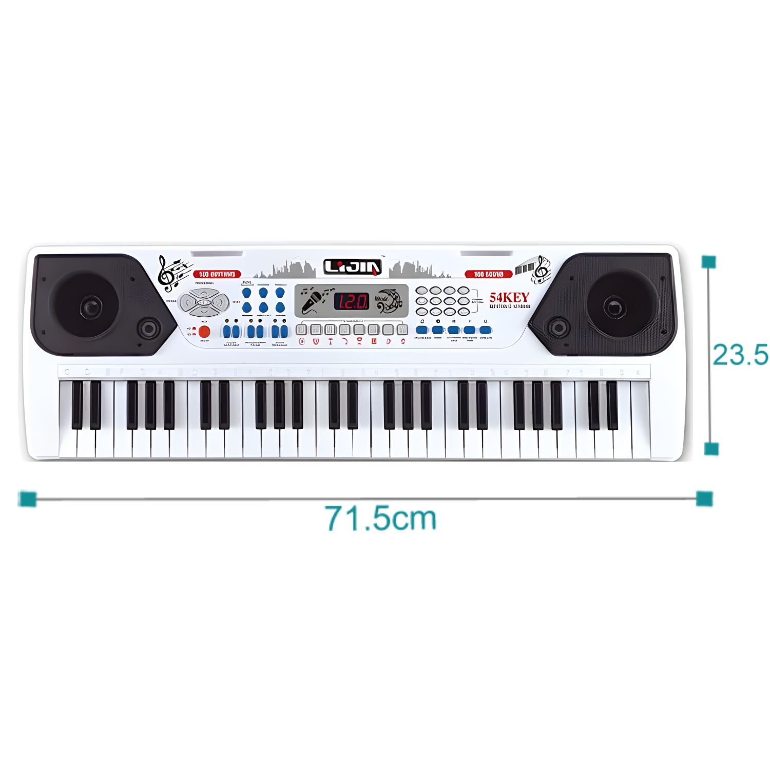 PIANO MUSICAL DE 54 KEYS CON VARIEDAD DE SONIDOS - 2
